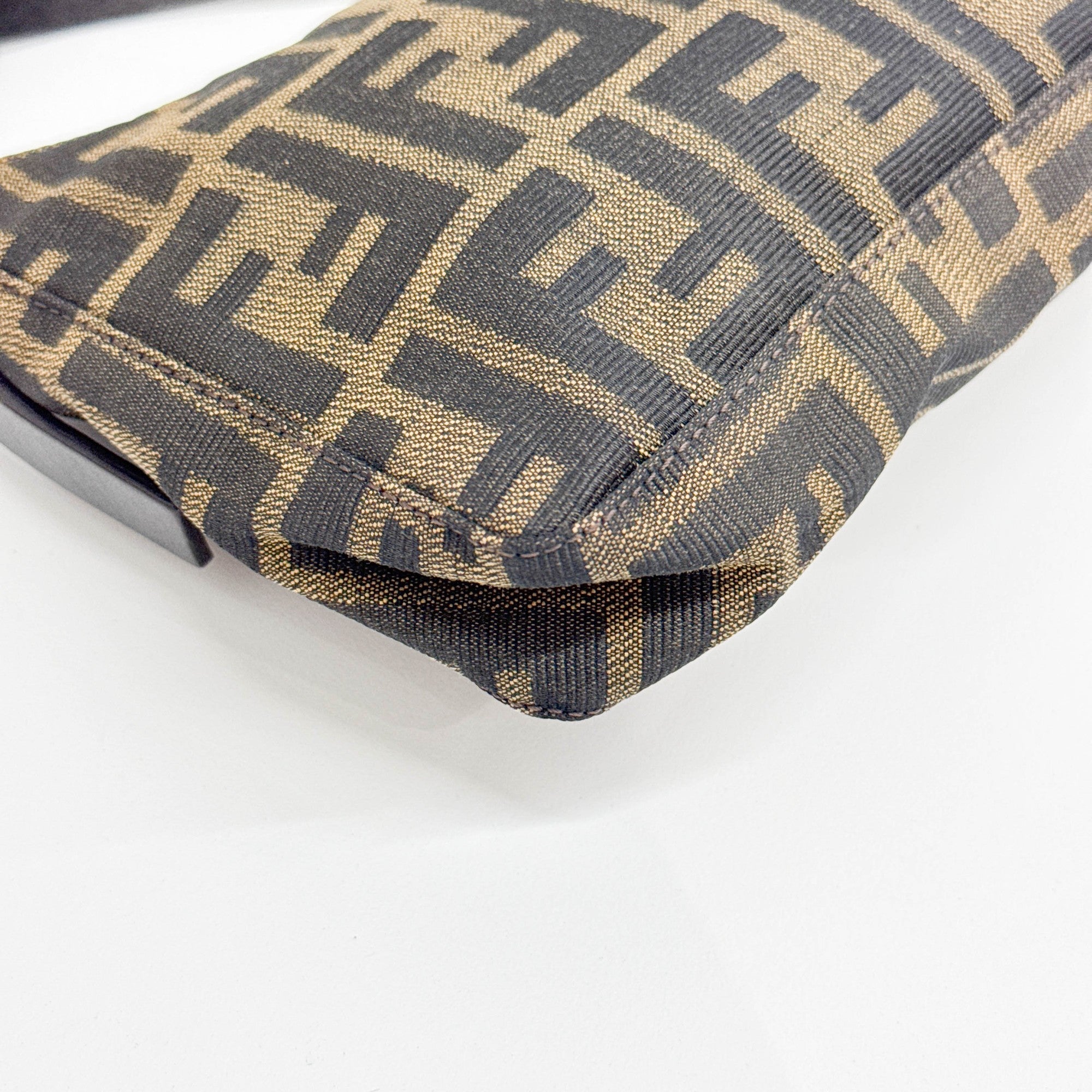 Brown Zucca Canvas Shoulder Bag