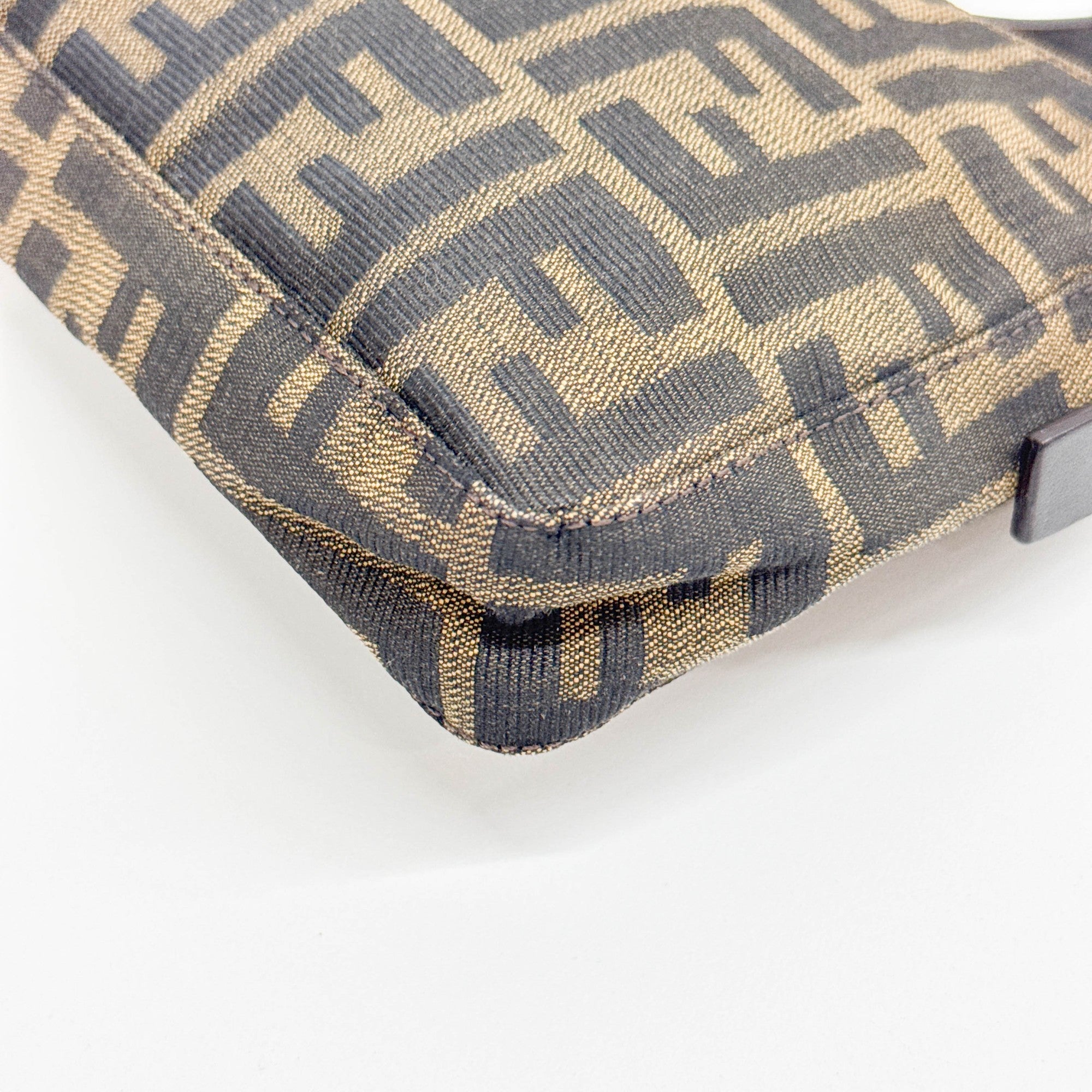 Brown Zucca Canvas Shoulder Bag