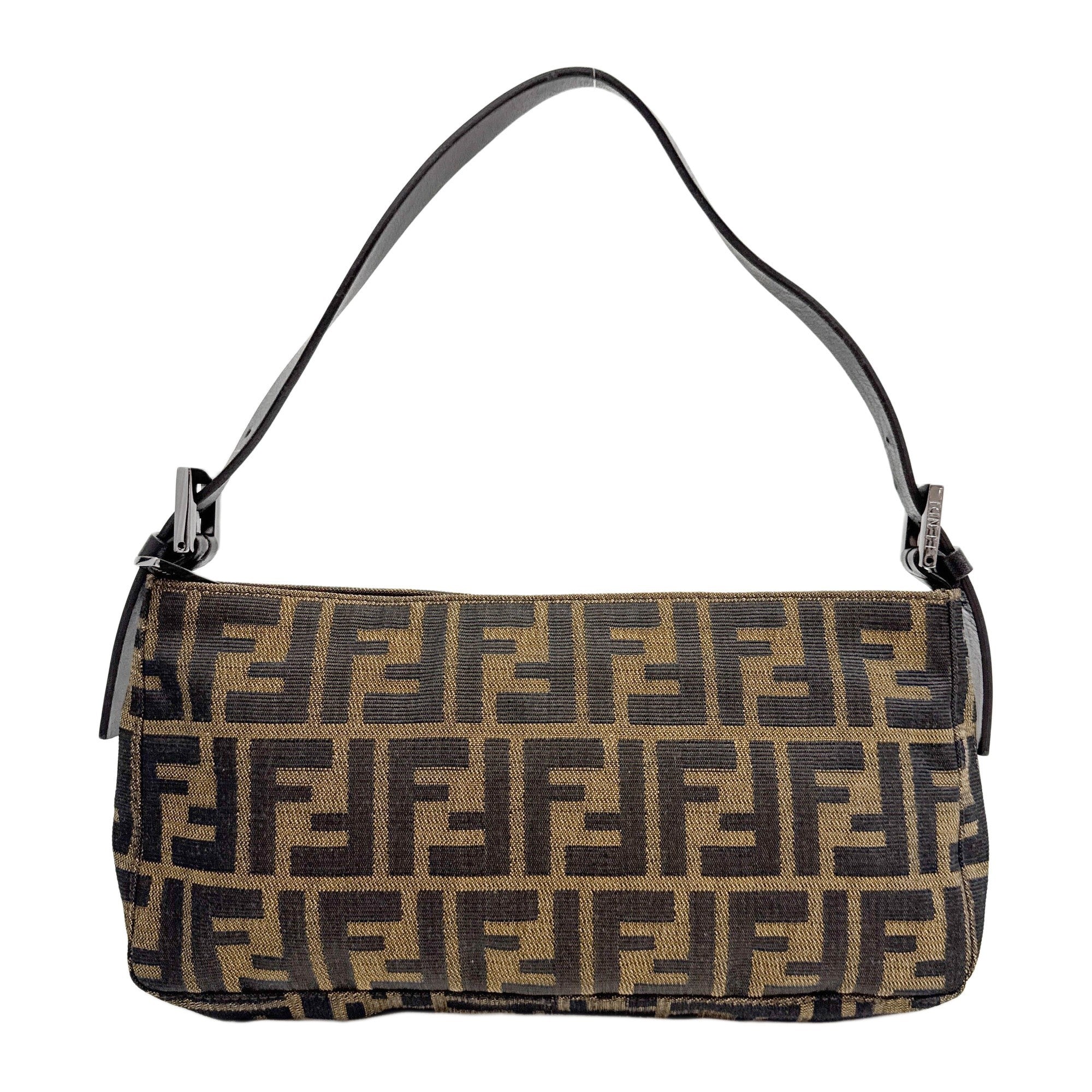 Brown Zucca Canvas Shoulder Bag