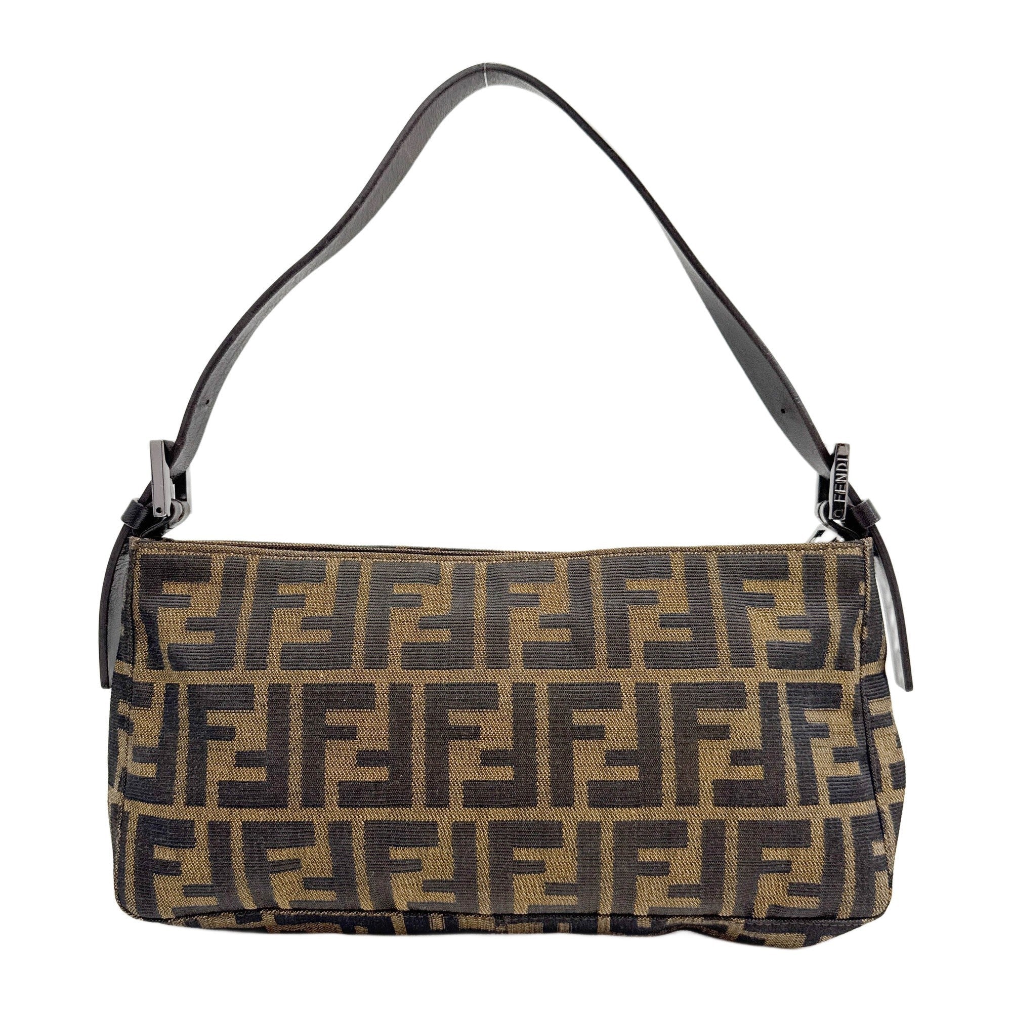 Brown Zucca Canvas Shoulder Bag