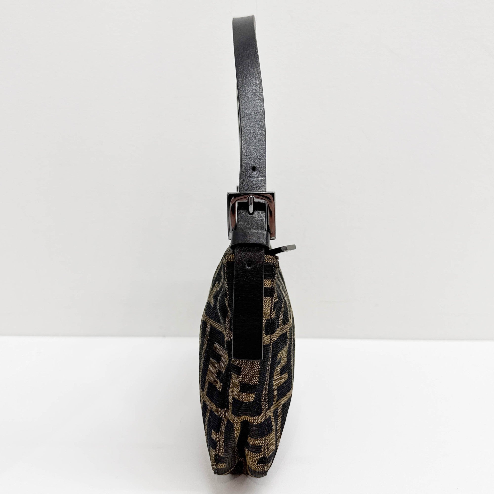 Brown Zucca Canvas Shoulder Bag