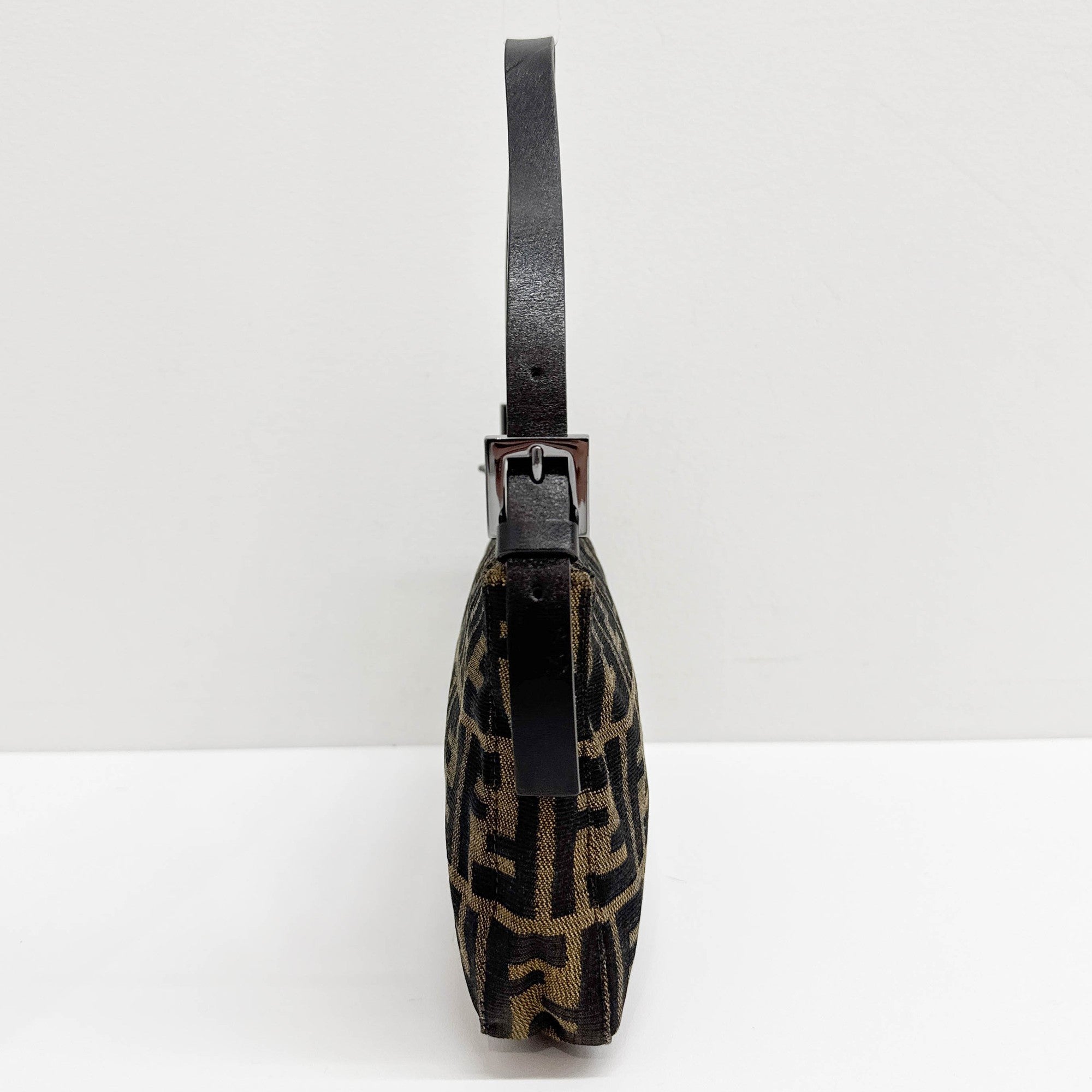 Brown Zucca Canvas Shoulder Bag