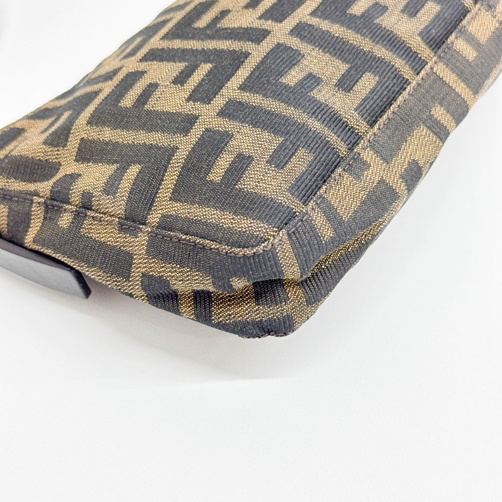 Brown Zucca Canvas Shoulder Bag