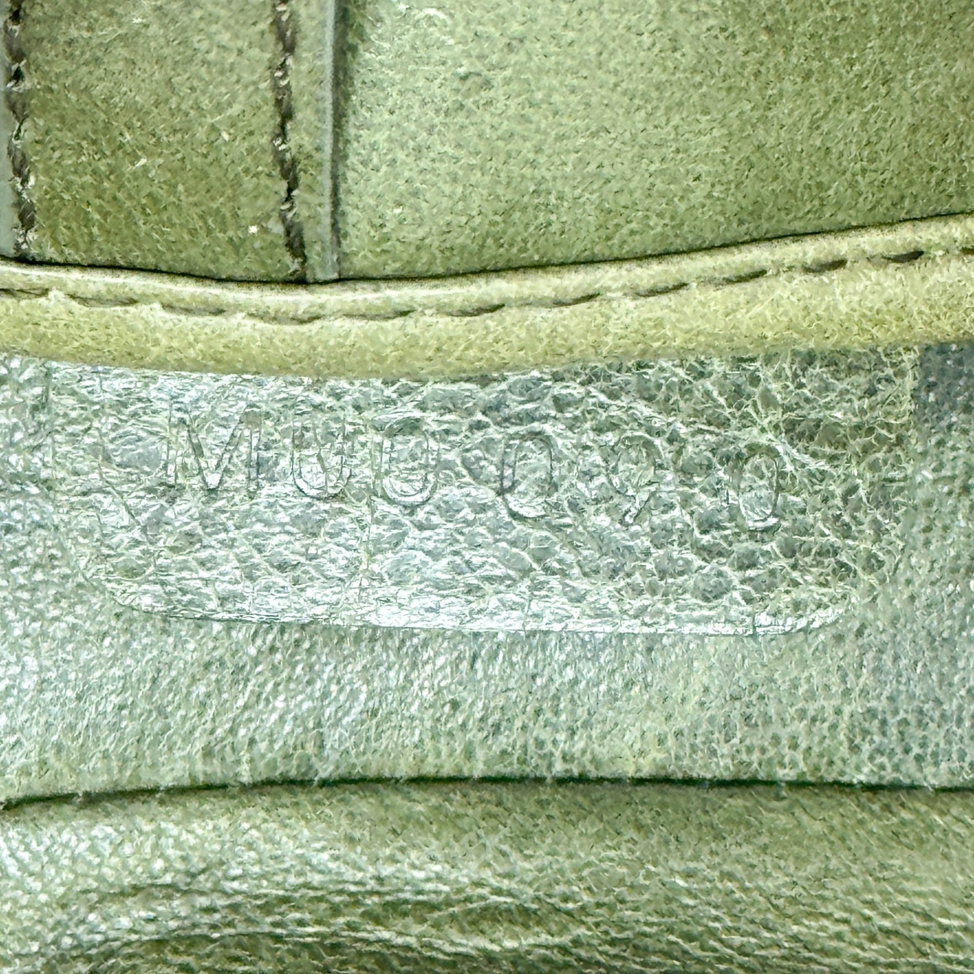 Saddle Green Leather Shoulder Bag