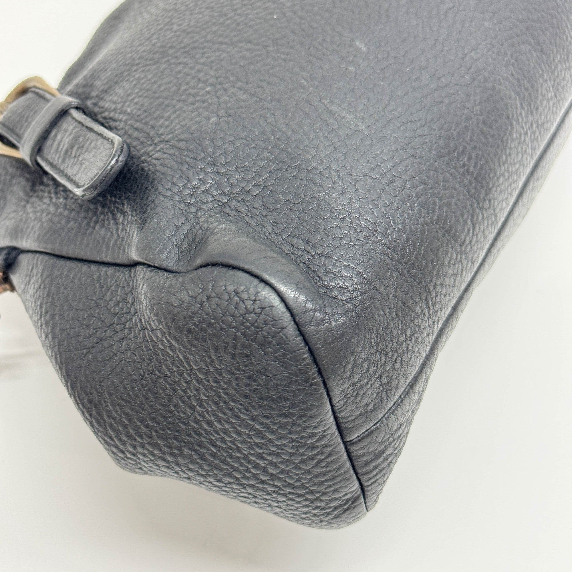 Black Leather Shoulder Bag