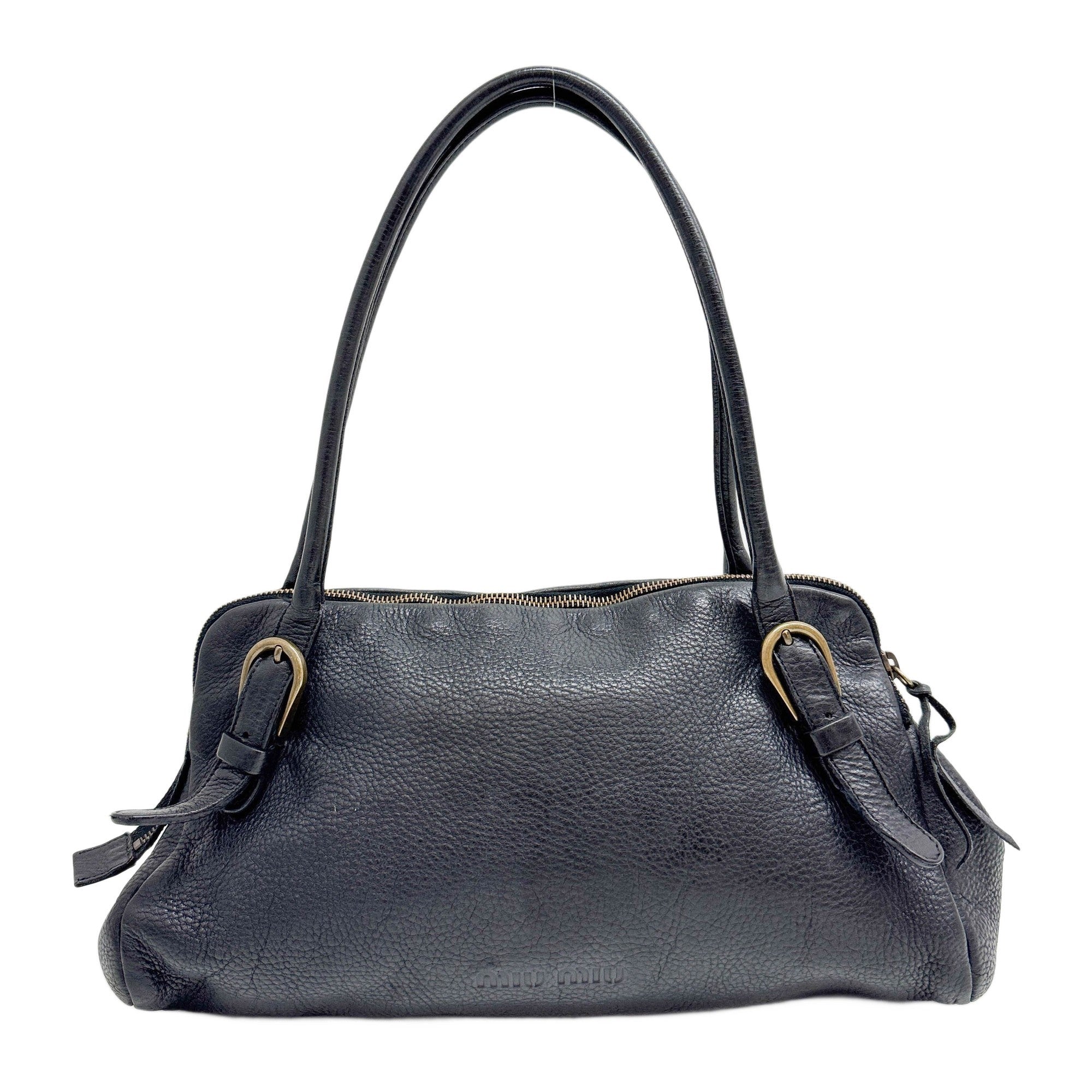 Black Leather Shoulder Bag