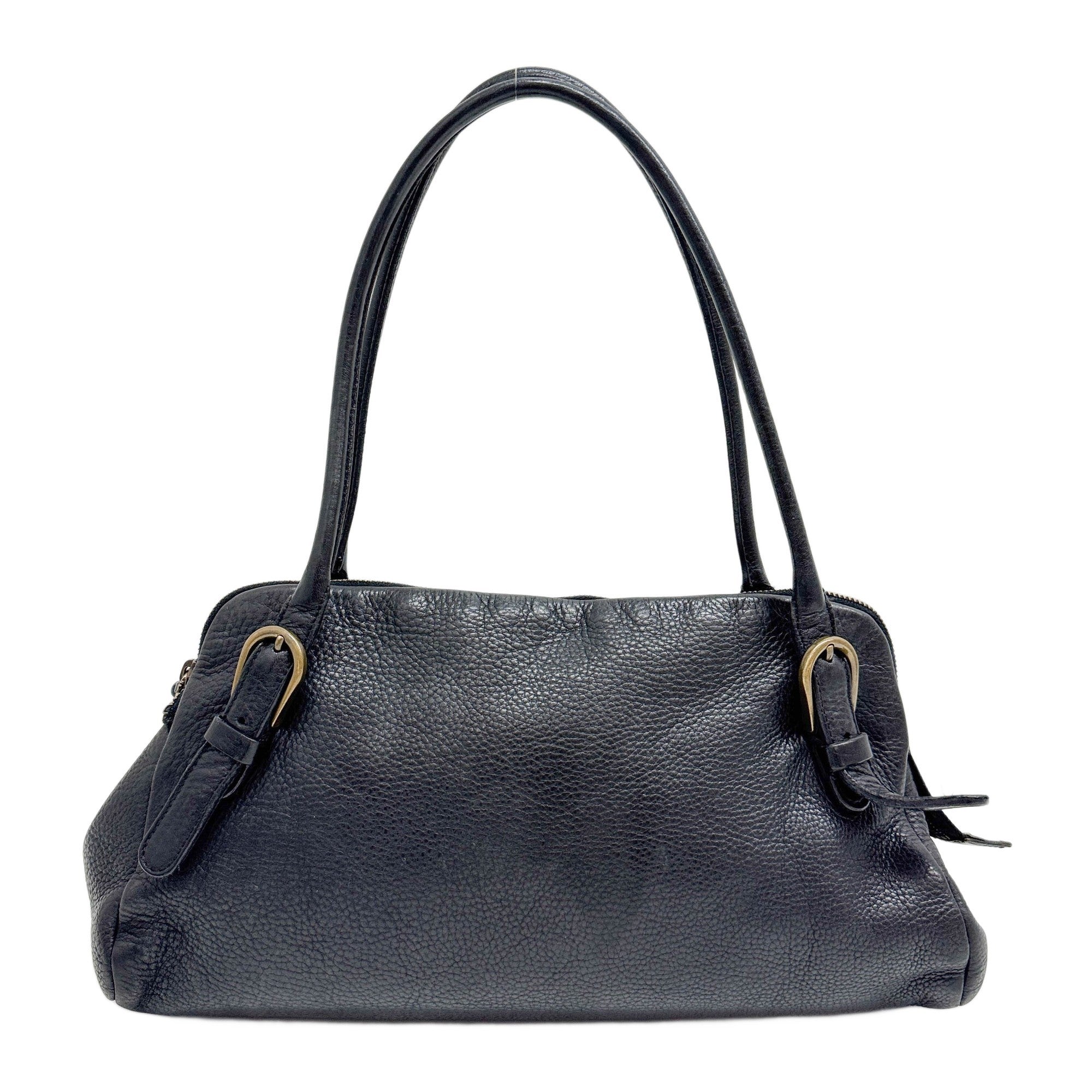 Black Leather Shoulder Bag