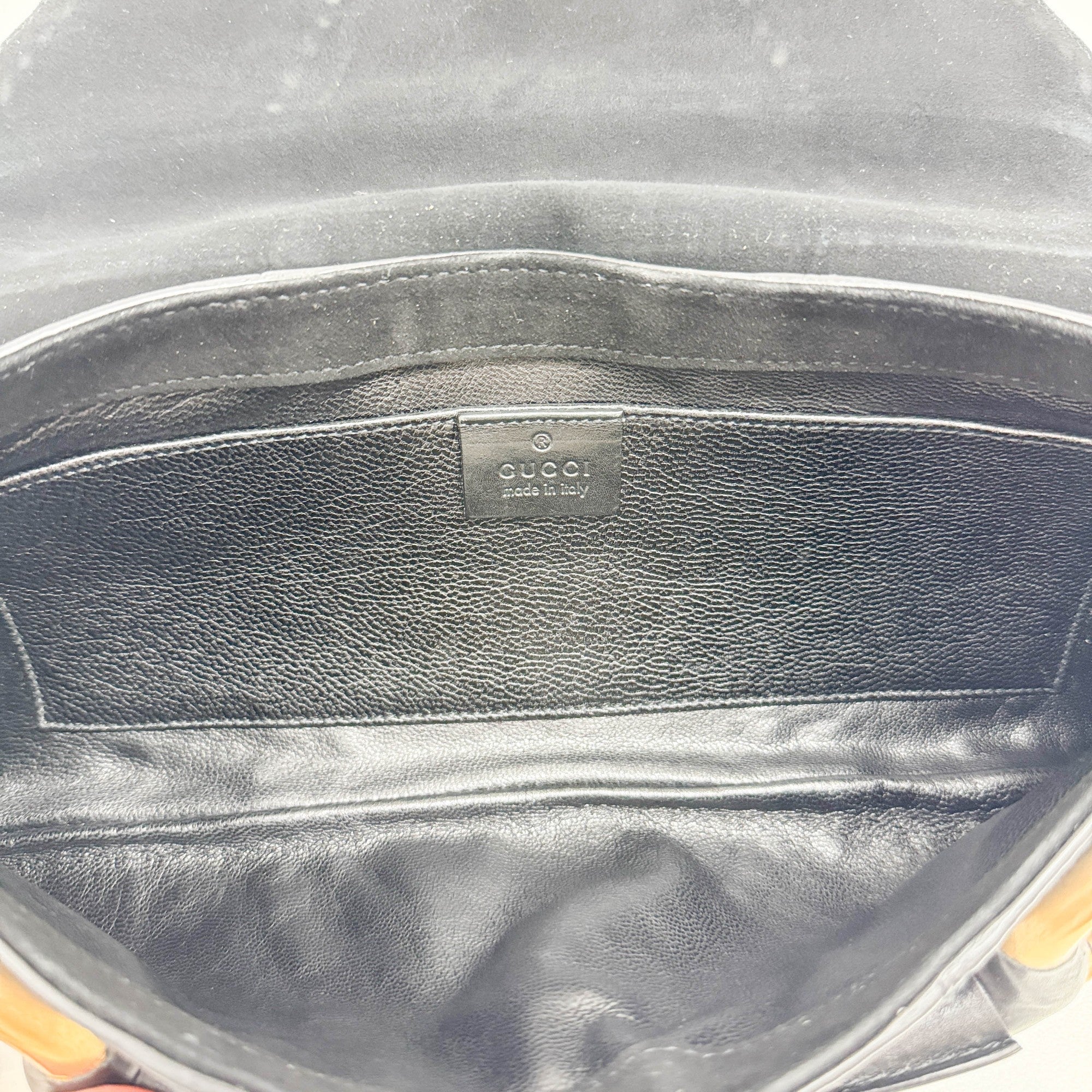 Horsebit Studded Black Suede Shoulder Bag