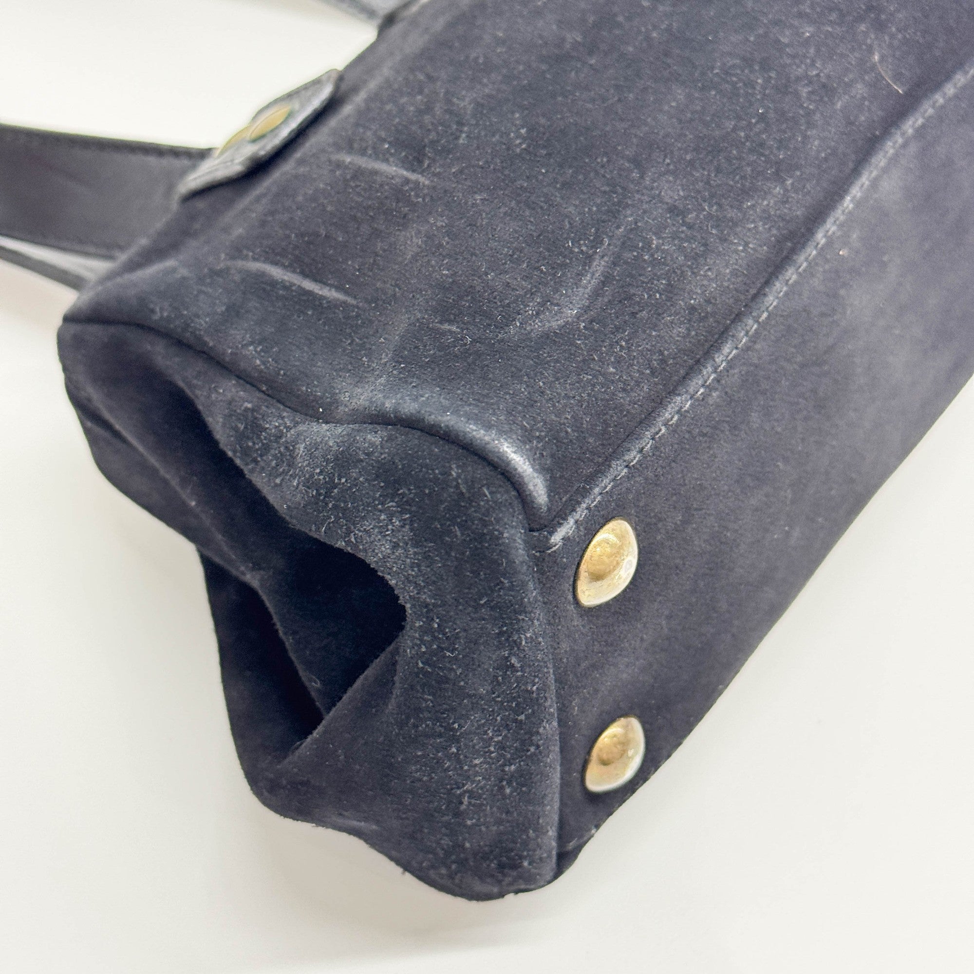 Black Suede Shoulder Bag