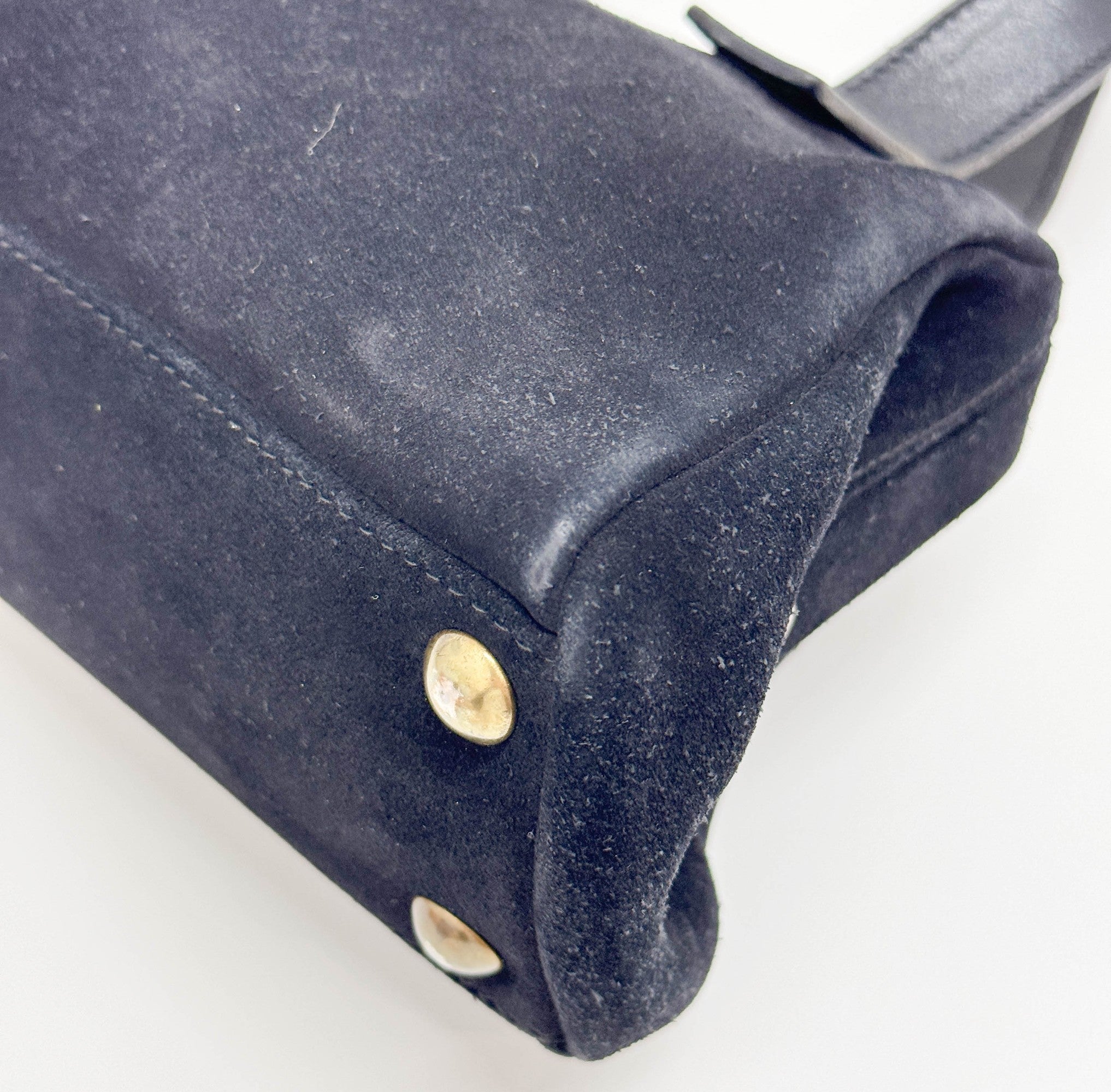 Black Suede Shoulder Bag