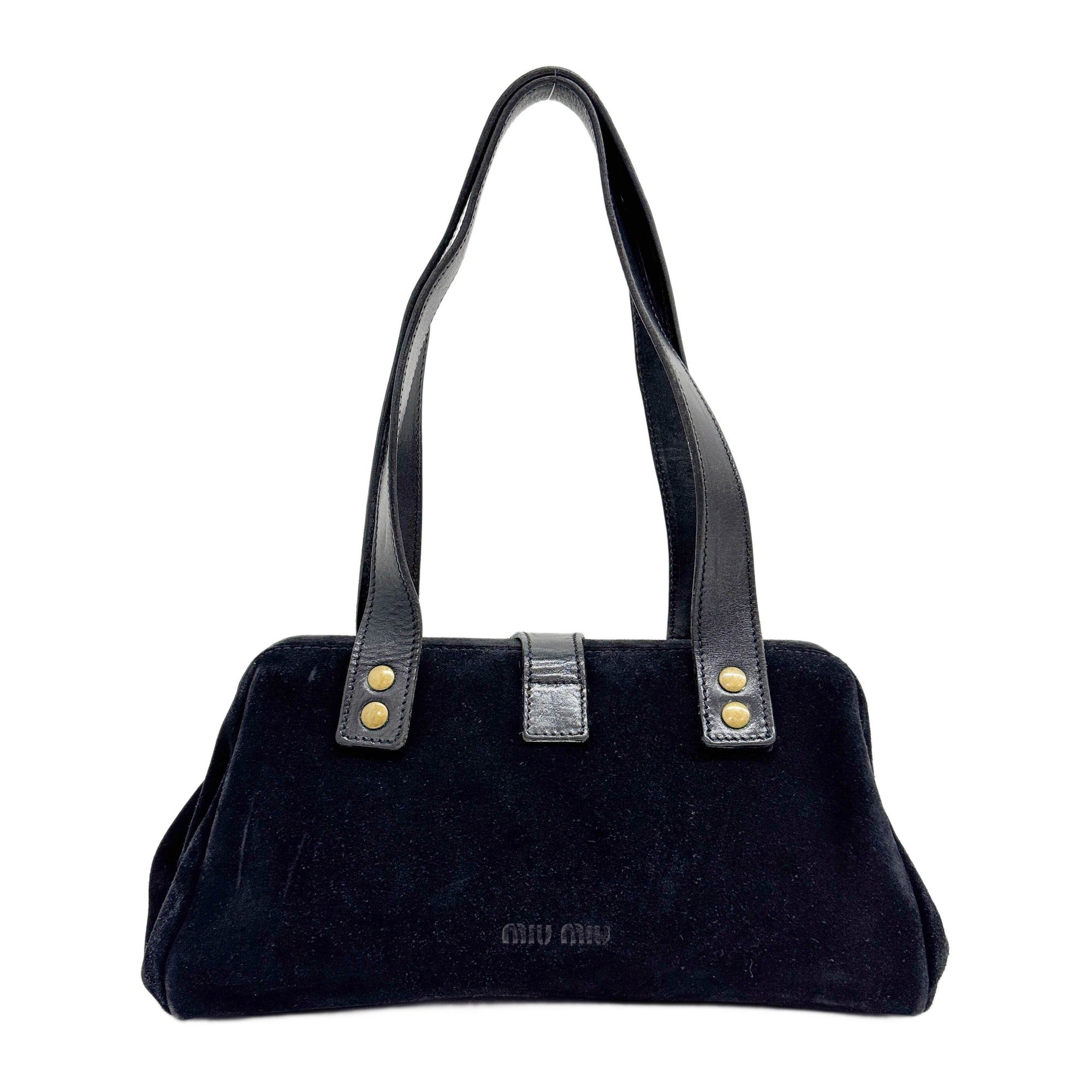 Black Suede Shoulder Bag