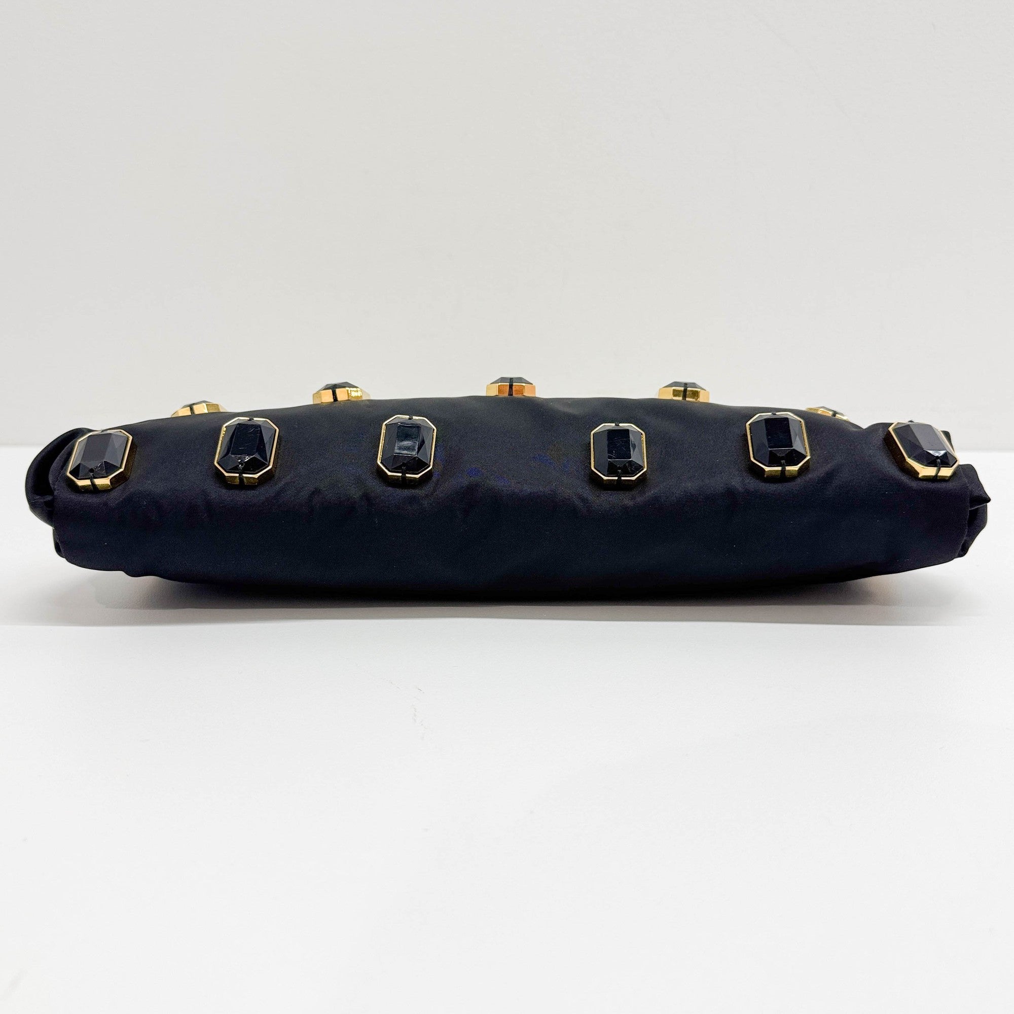 Pietre Black Nylon Shoulder Bag