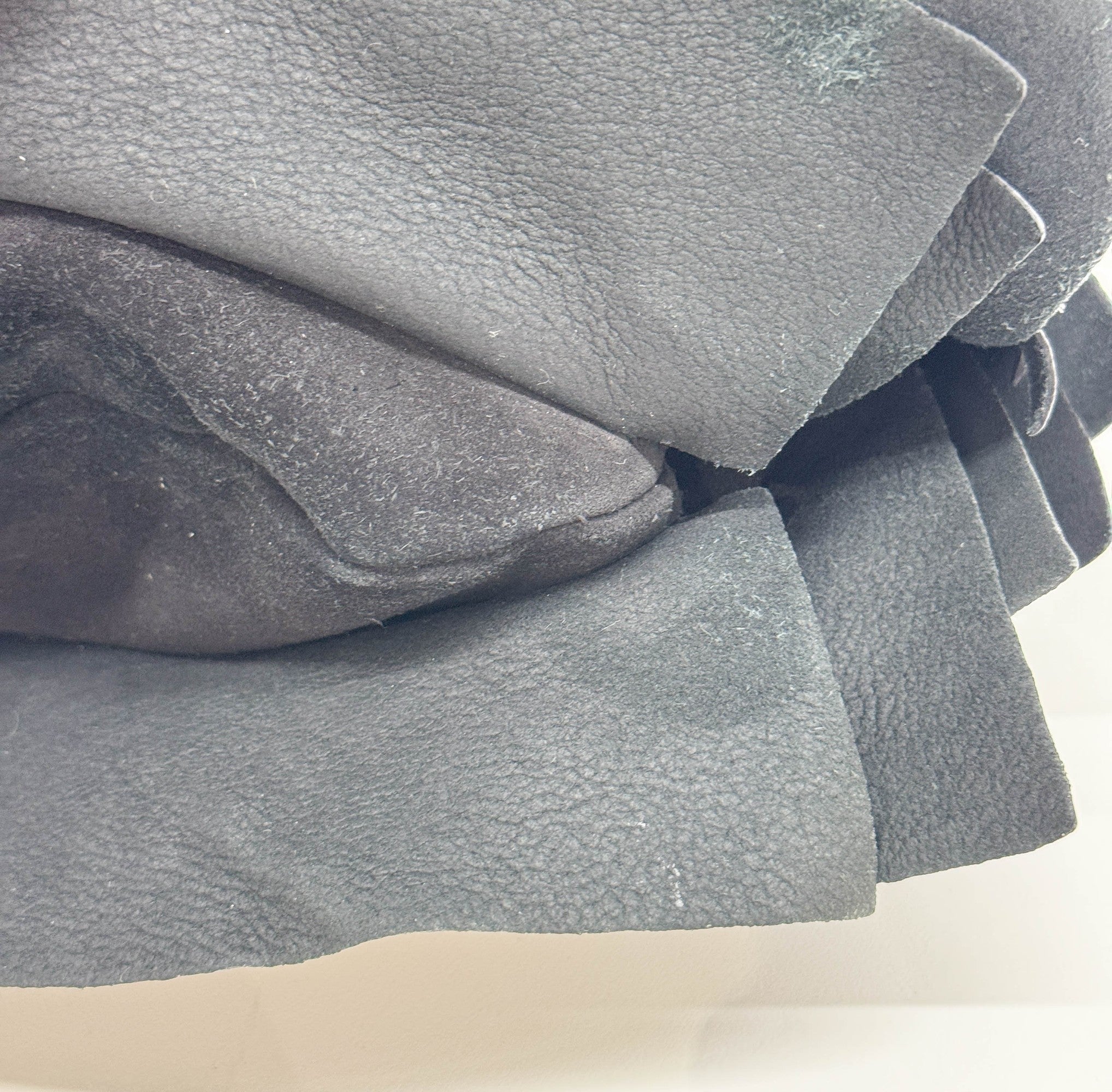 Saint Tropez Black Leather Shoulder Bag