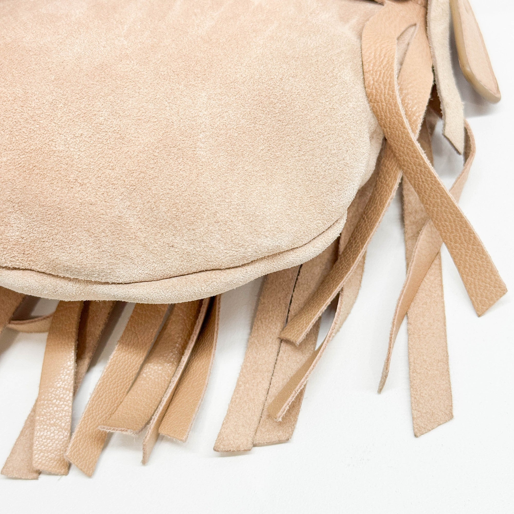 Mini La Boheme Fringe Tan Suede Shoulder Bag
