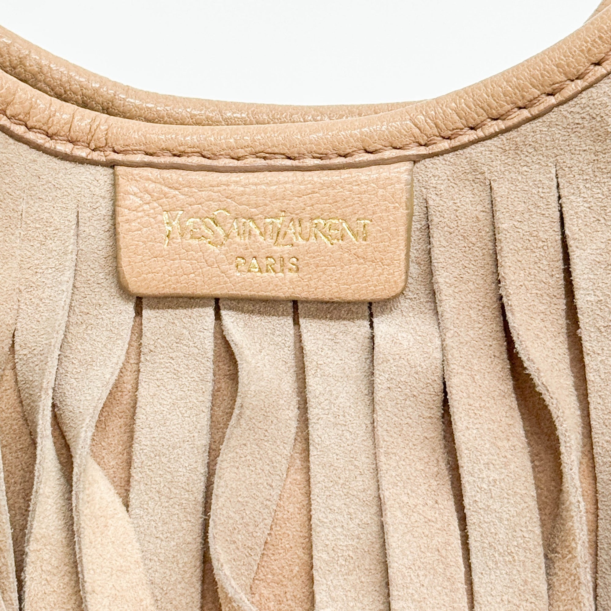 Mini La Boheme Fringe Tan Suede Shoulder Bag