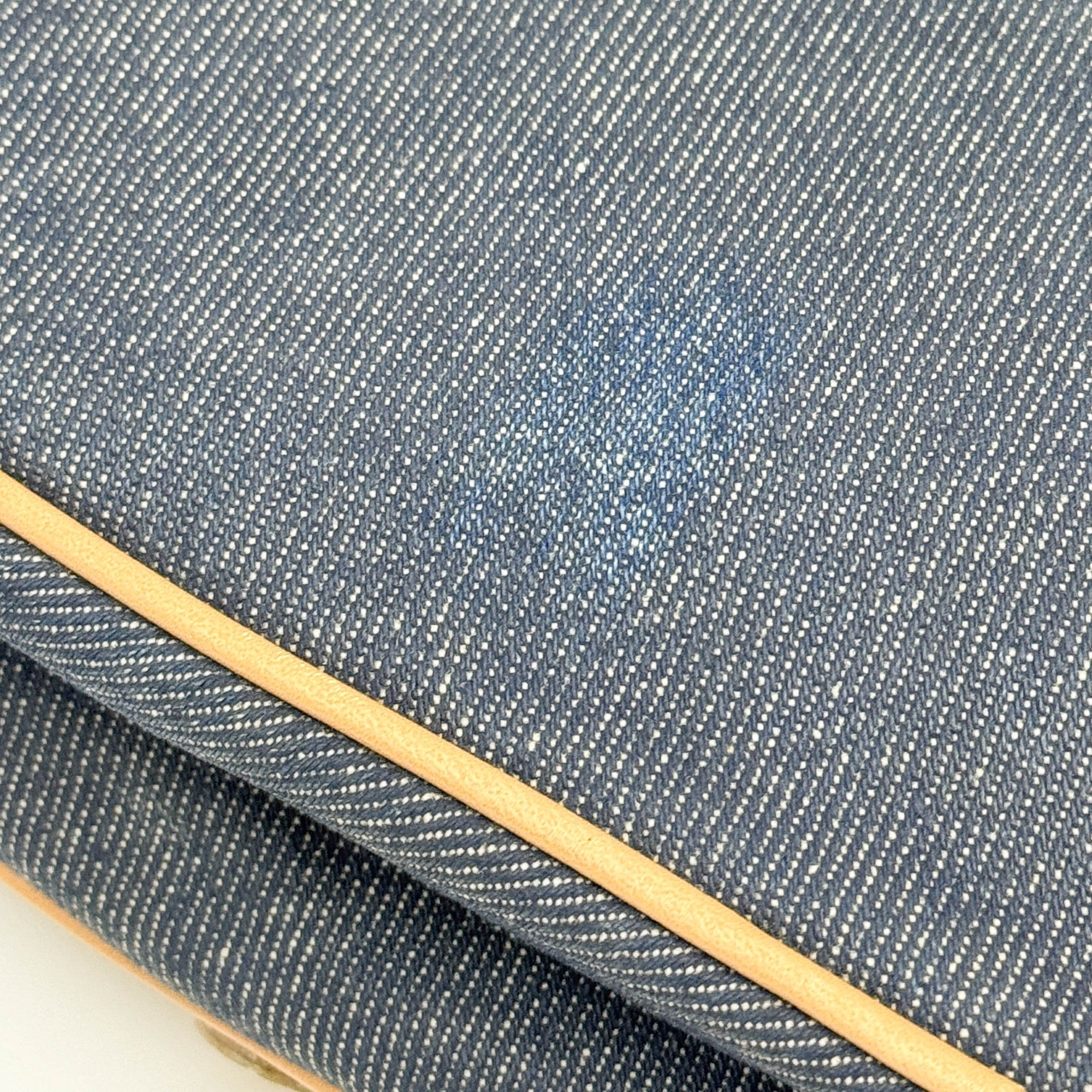 Saddle Blue Denim Shoulder Bag