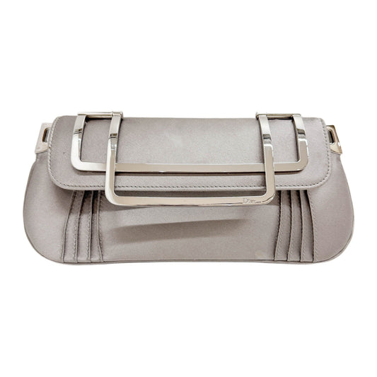 Silver Satin Two Way Bag