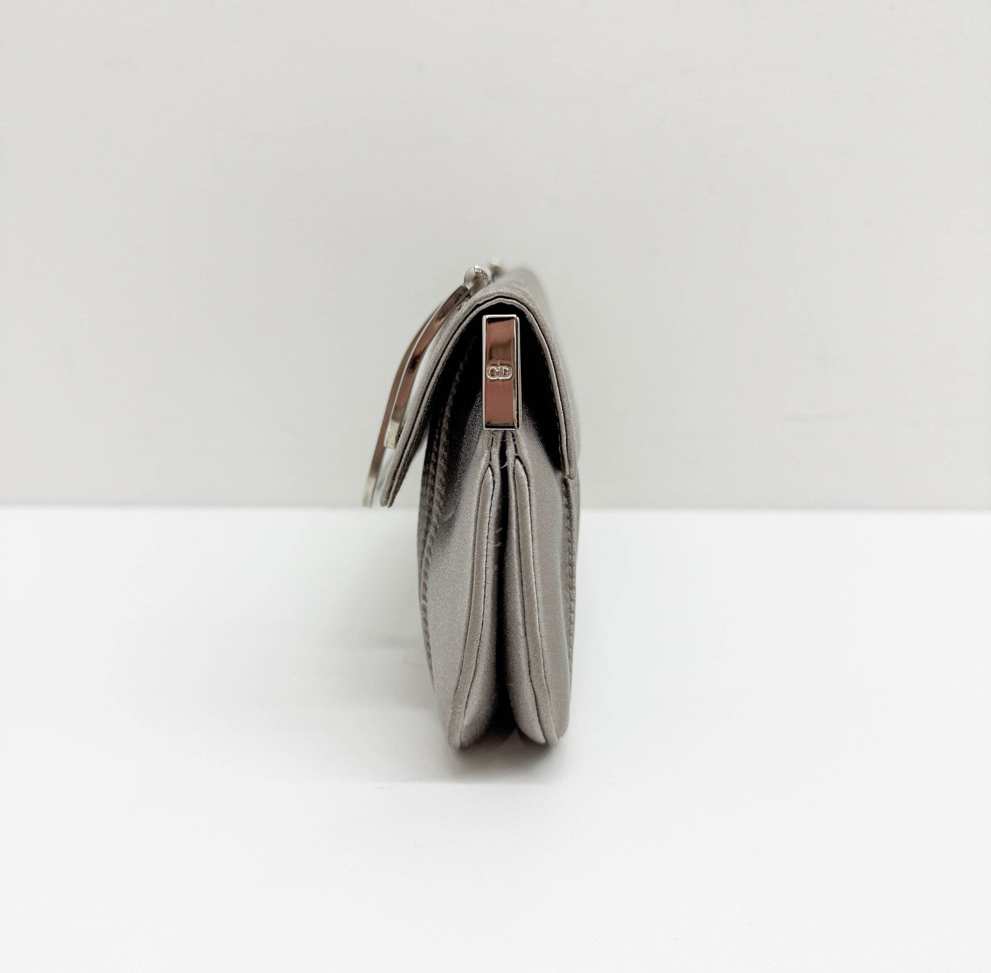 Silver Satin Two Way Bag