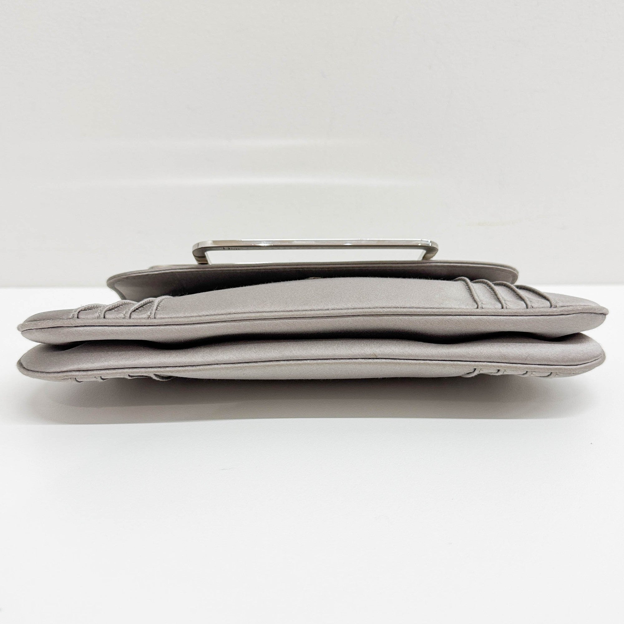 Silver Satin Two Way Bag