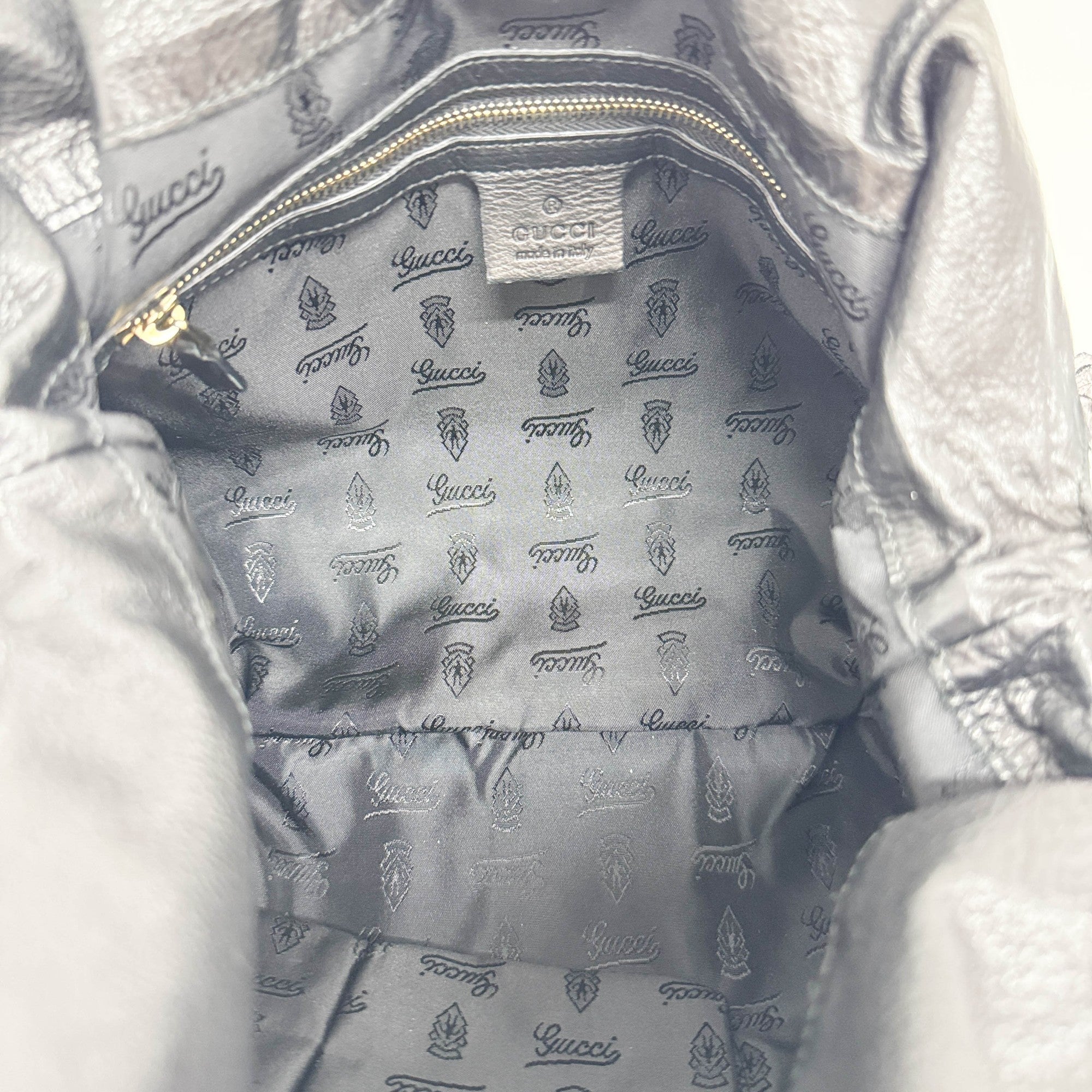 Hysteria Black Python Embossed Leather Two Way Bag