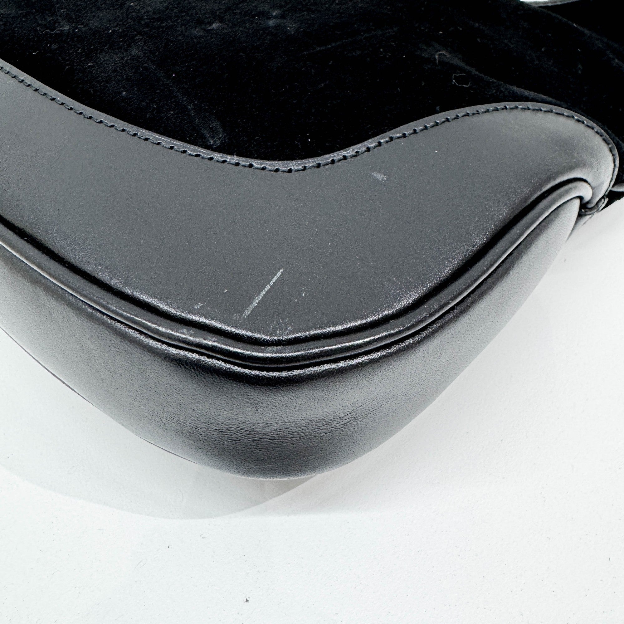 Jackie Black Suede Shoulder Bag