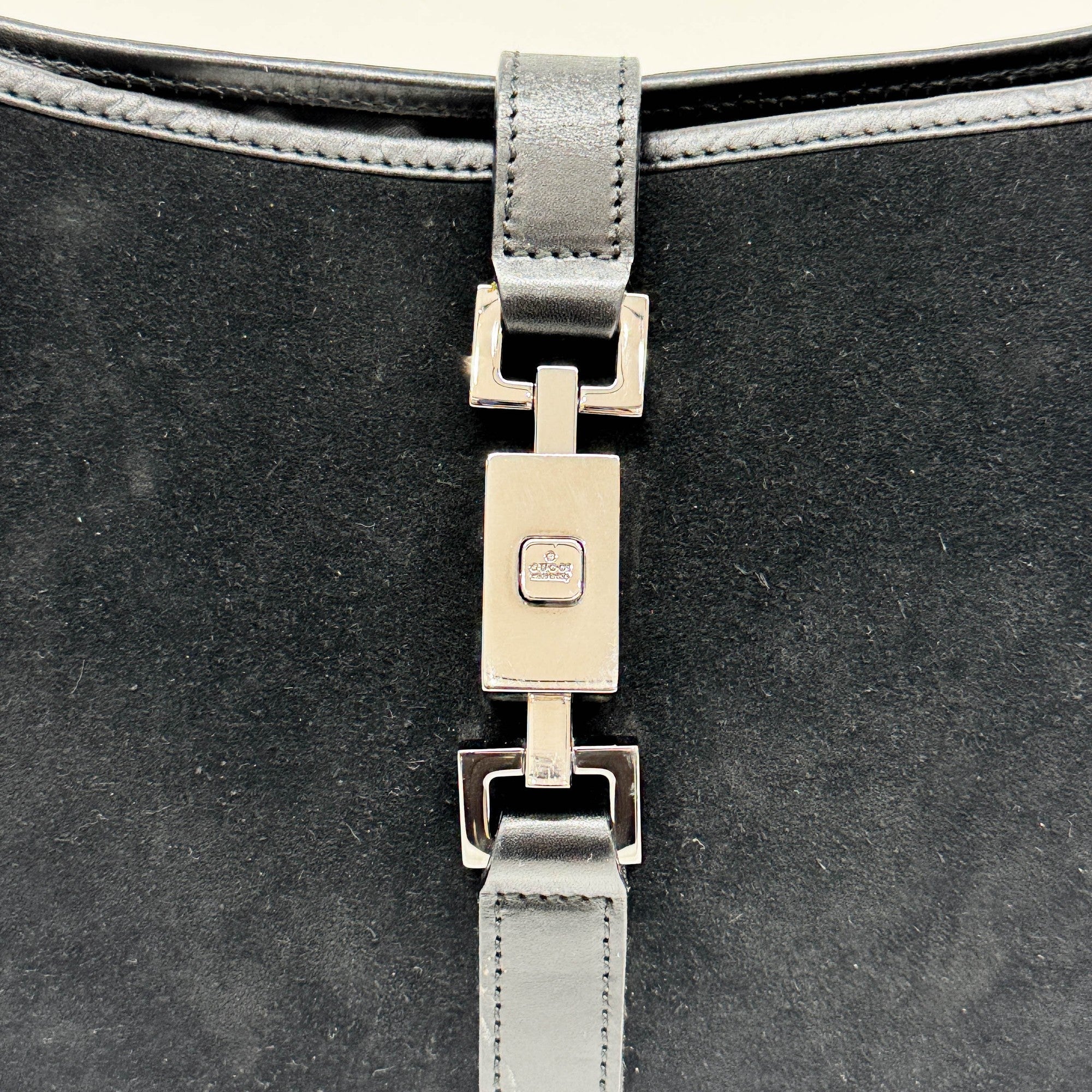 Jackie Black Suede Shoulder Bag