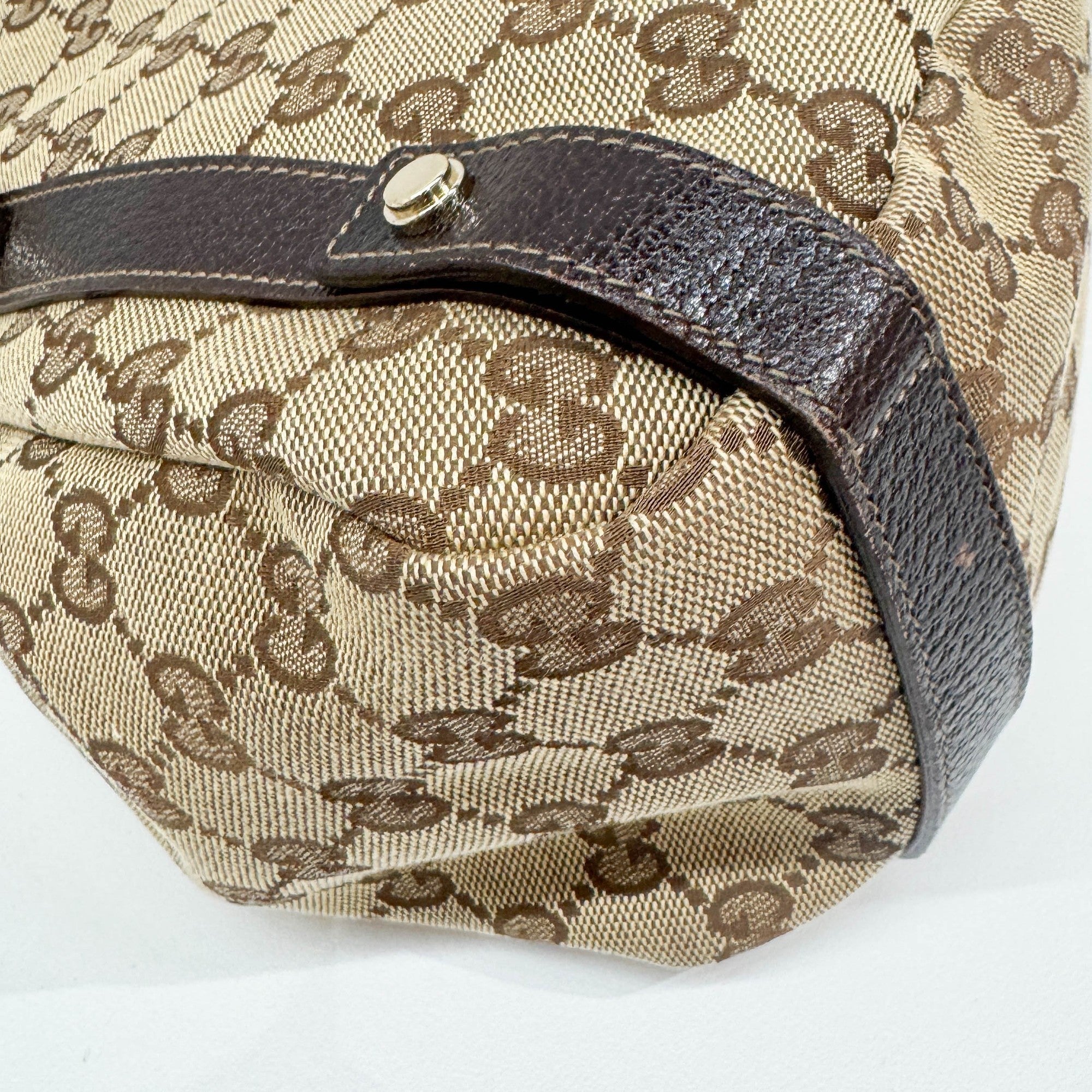 Abbey Brown GG Canvas Shoulder Bag