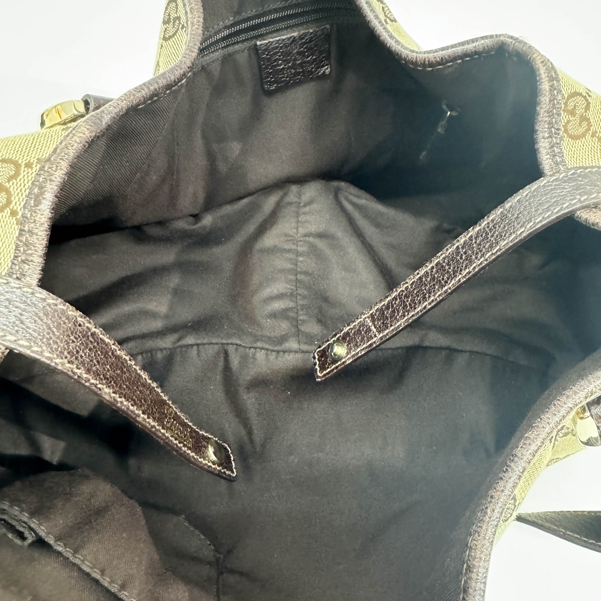 Abbey Brown GG Canvas Shoulder Bag