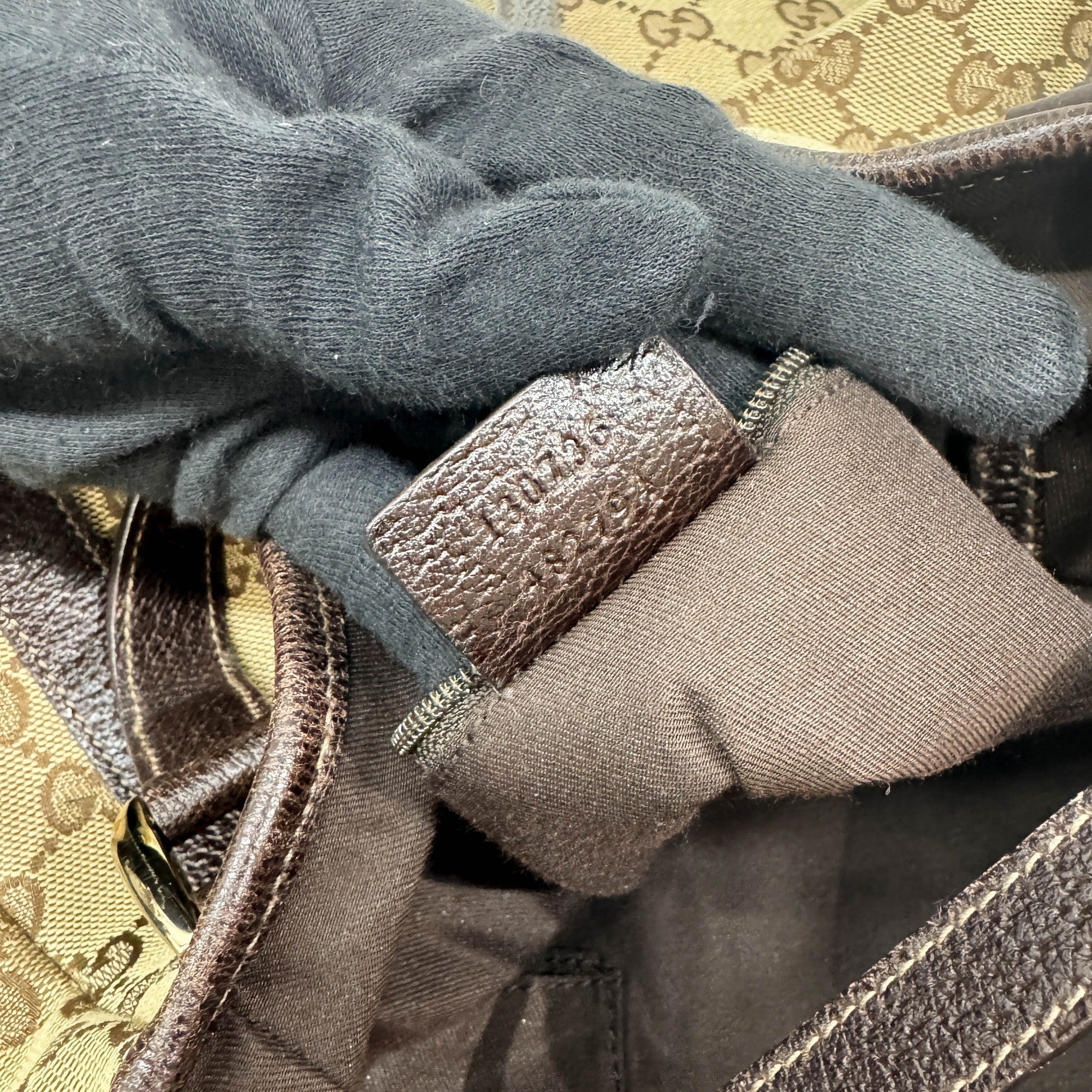 Abbey Brown GG Canvas Shoulder Bag