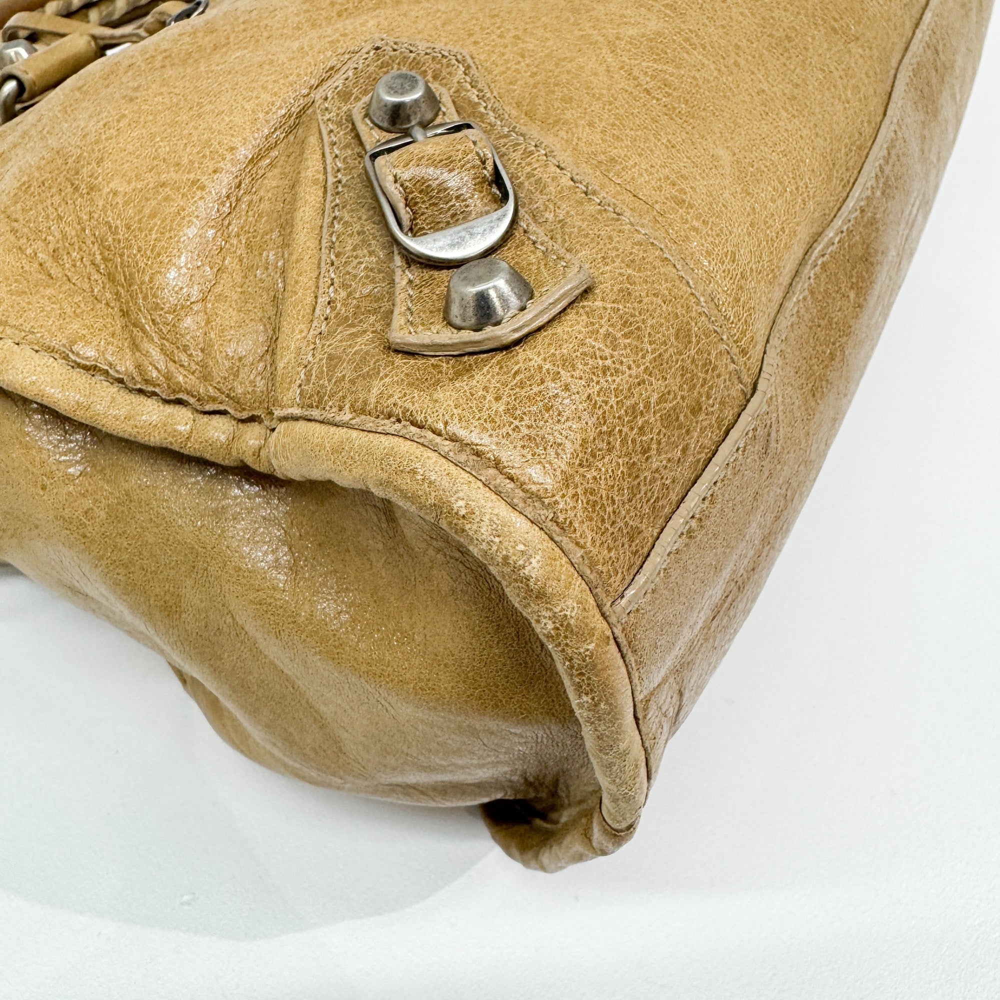 The City Brown Leather Two-Way Bag