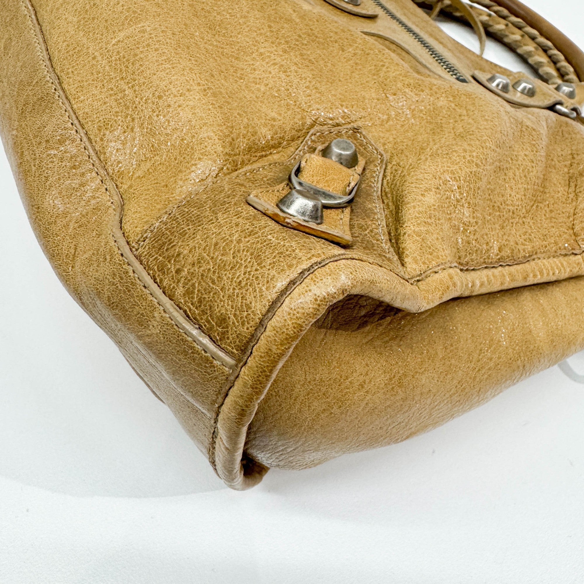 The City Brown Leather Two-Way Bag