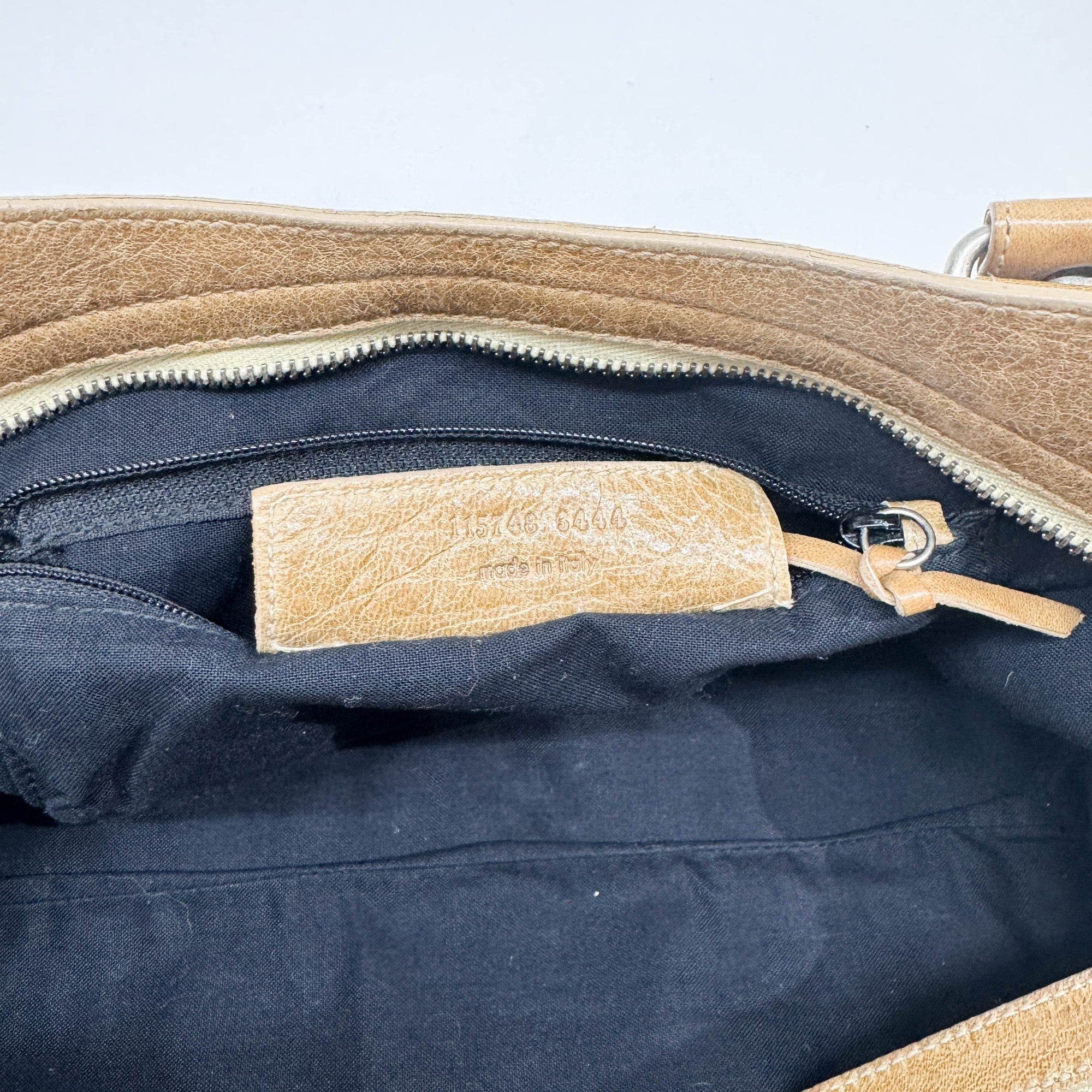 The City Brown Leather Two-Way Bag