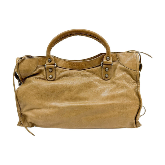 The City Brown Leather Two-Way Bag
