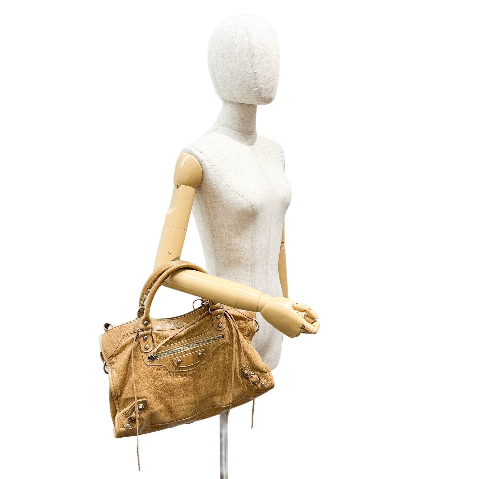 The City Brown Leather Two-Way Bag