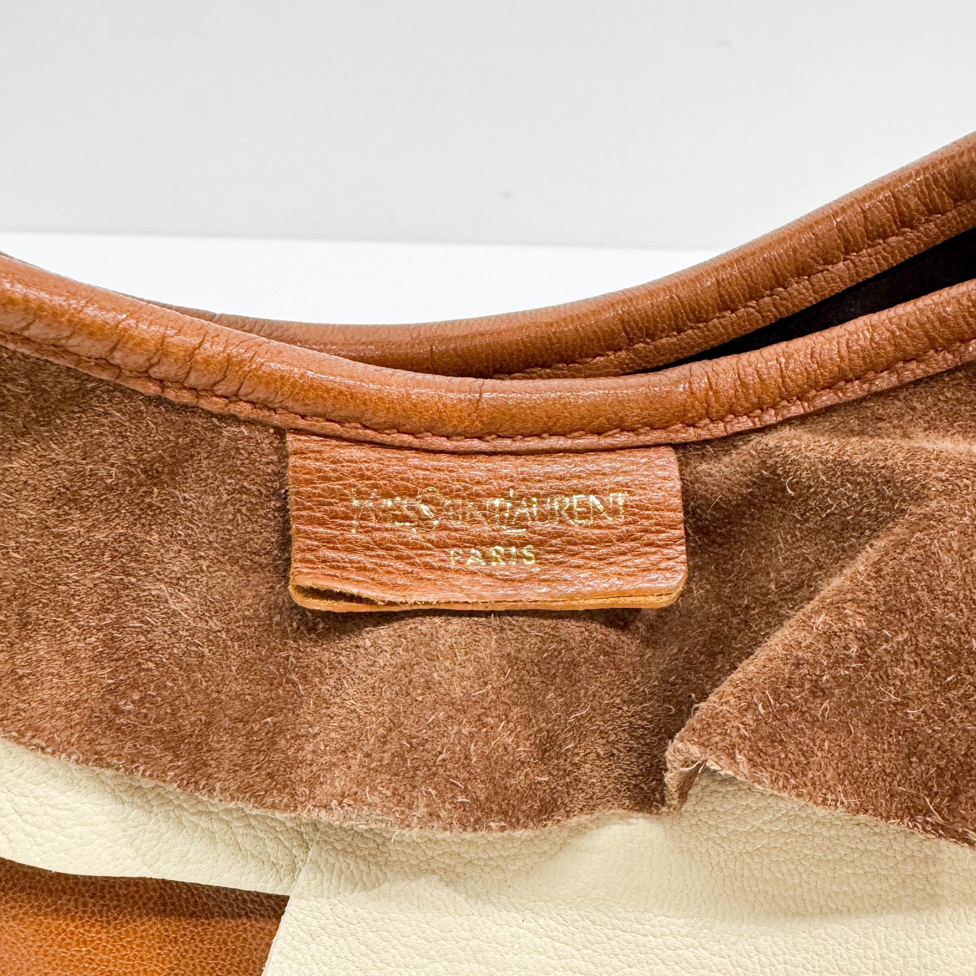 Saint Tropez Brown Leather & Suede Shoulder Bag
