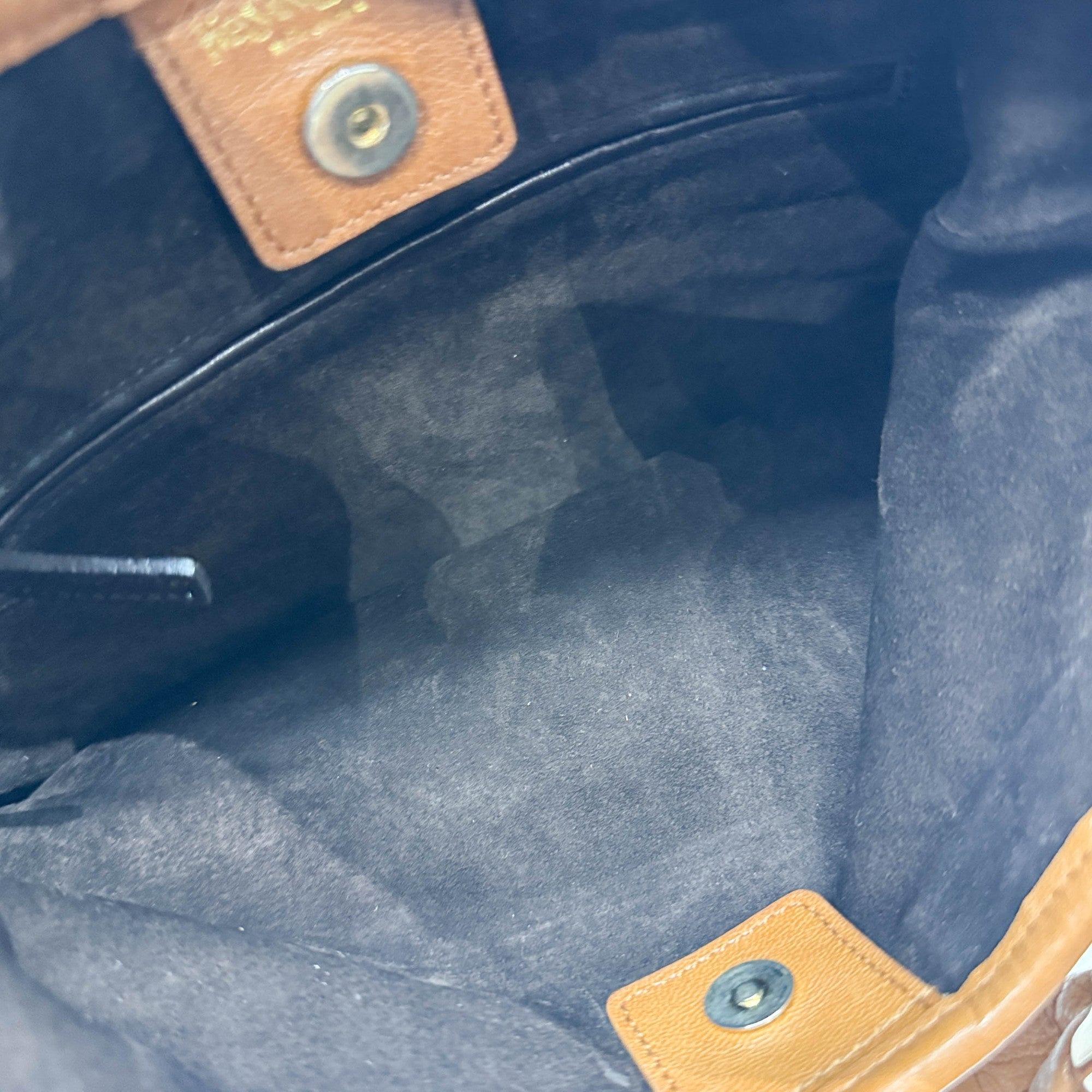 Saint Tropez Brown Leather & Suede Shoulder Bag