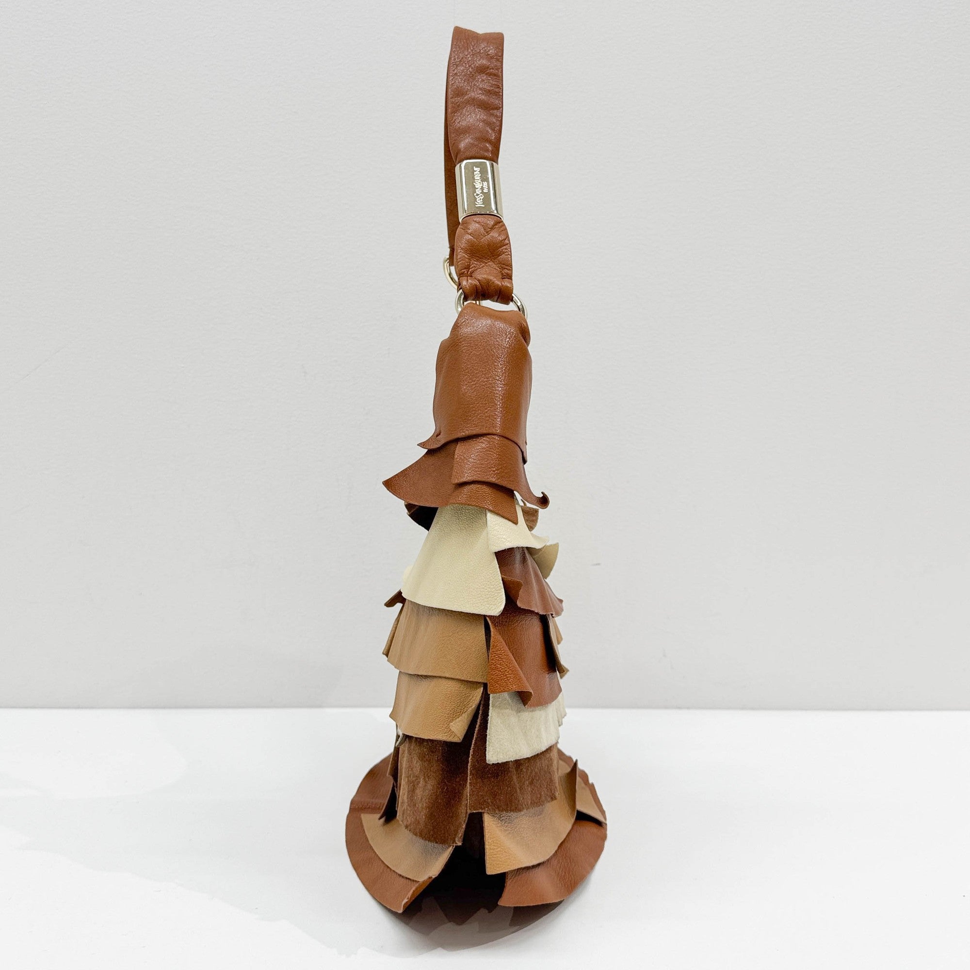 Saint Tropez Brown Leather & Suede Shoulder Bag