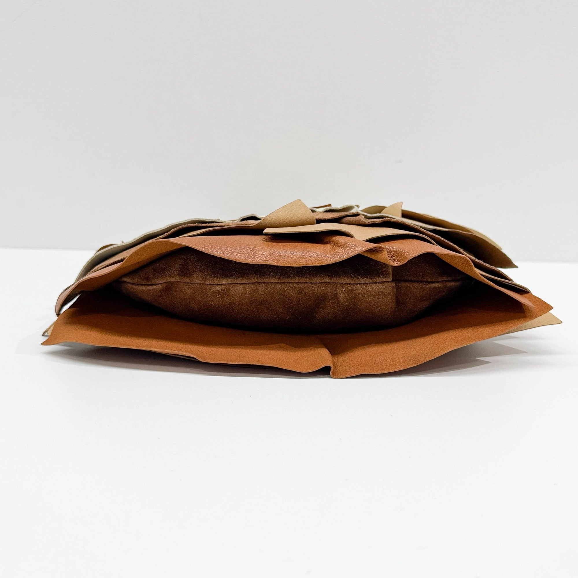 Saint Tropez Brown Leather & Suede Shoulder Bag