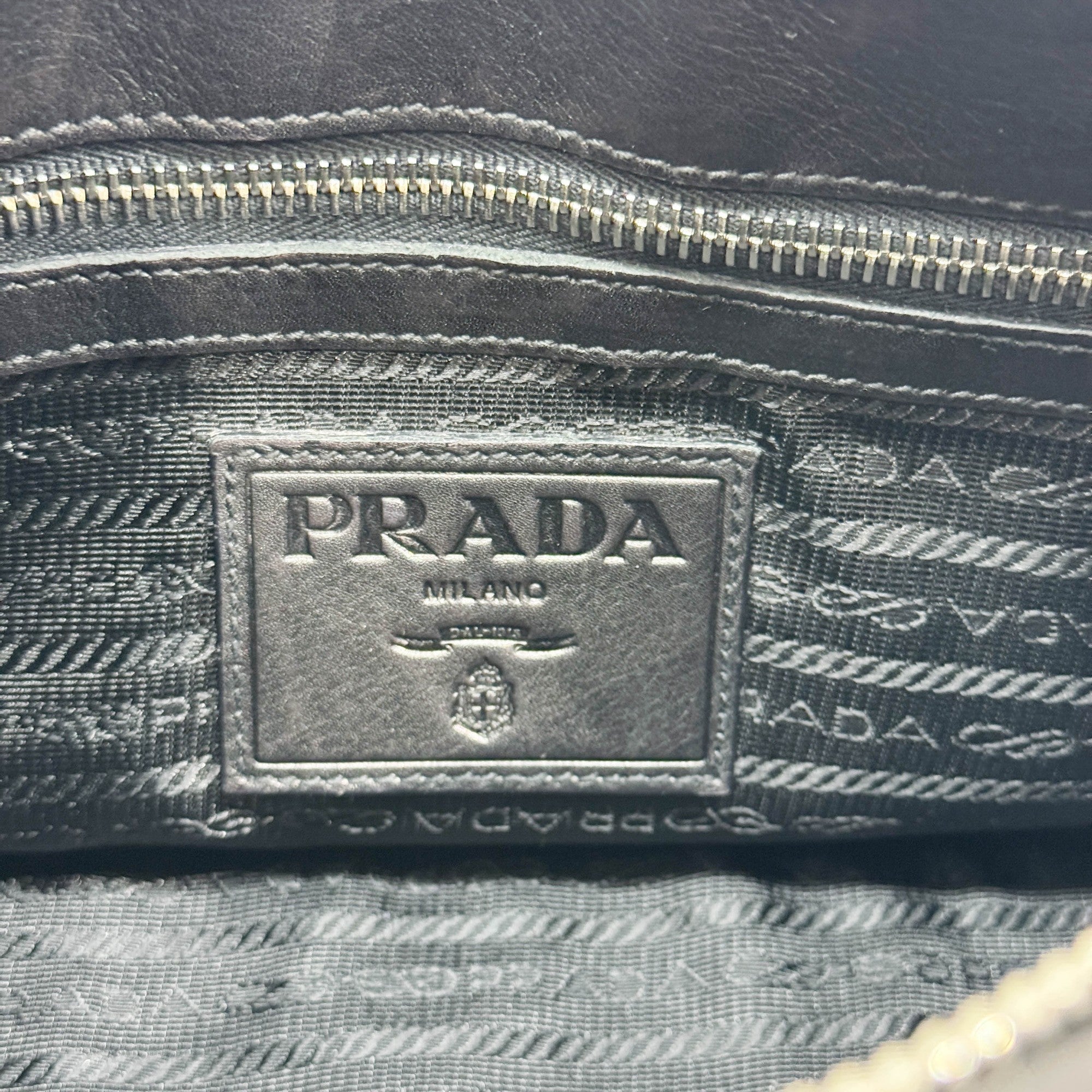 Dark Brown Leather Two-Way Bag