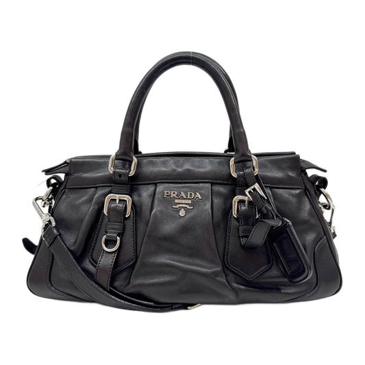 Dark Brown Leather Two-Way Bag