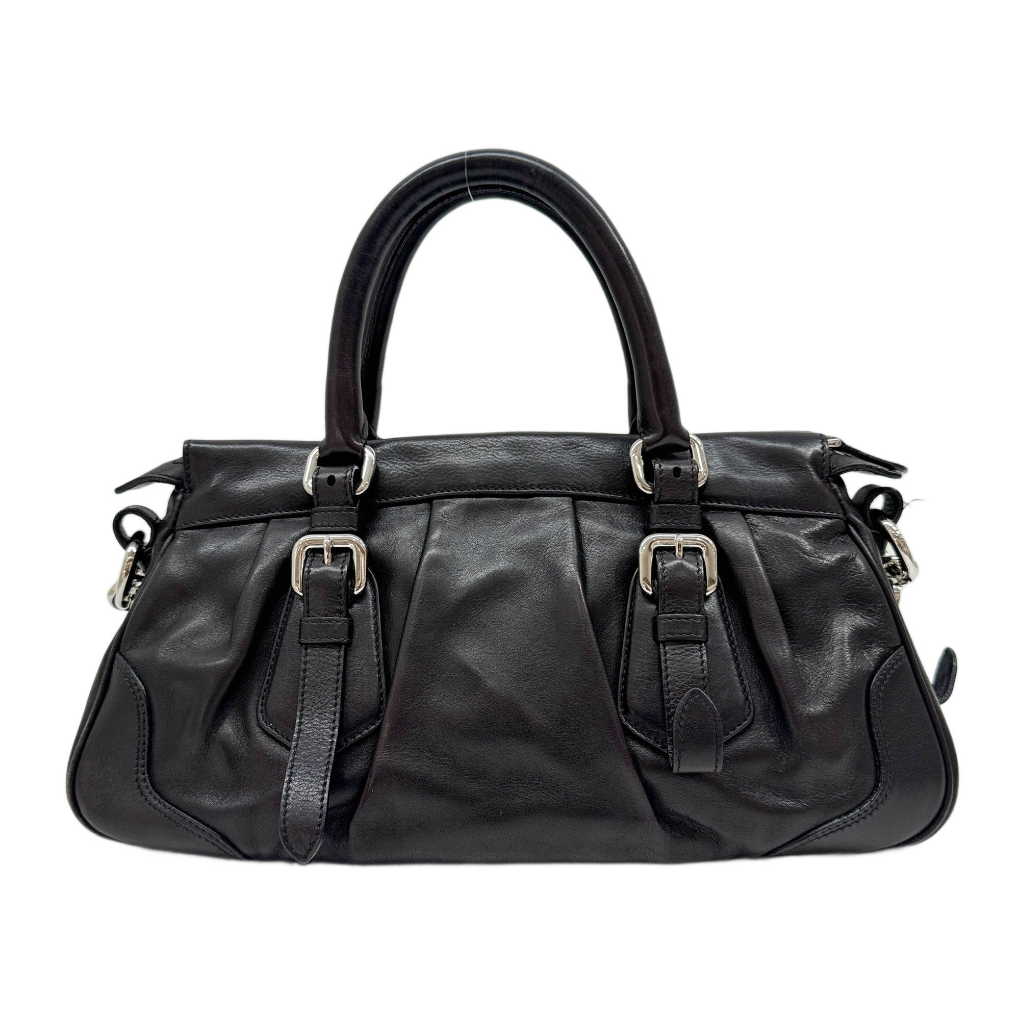 Dark Brown Leather Two-Way Bag