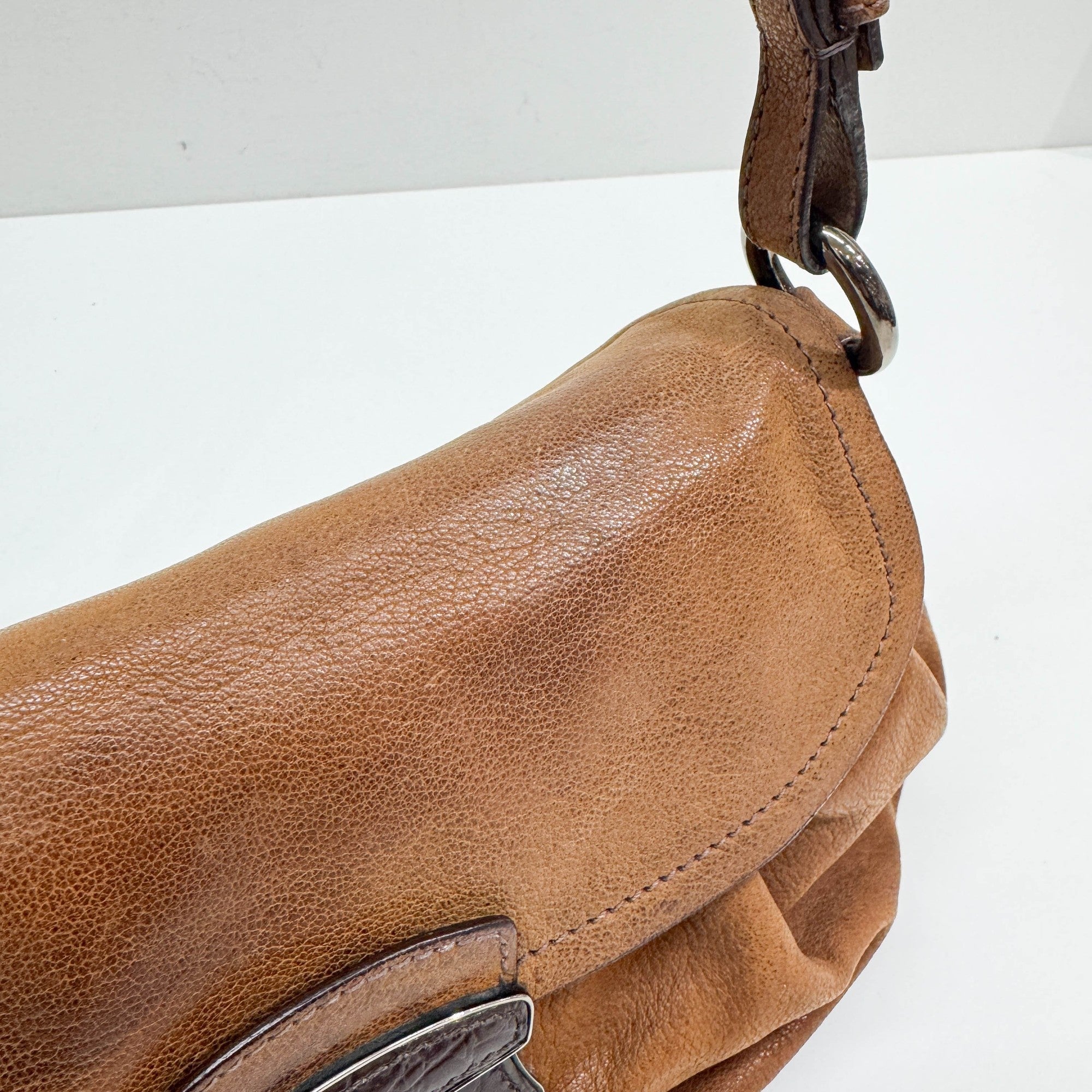 Skipper Brown Leather Shoulder Bag