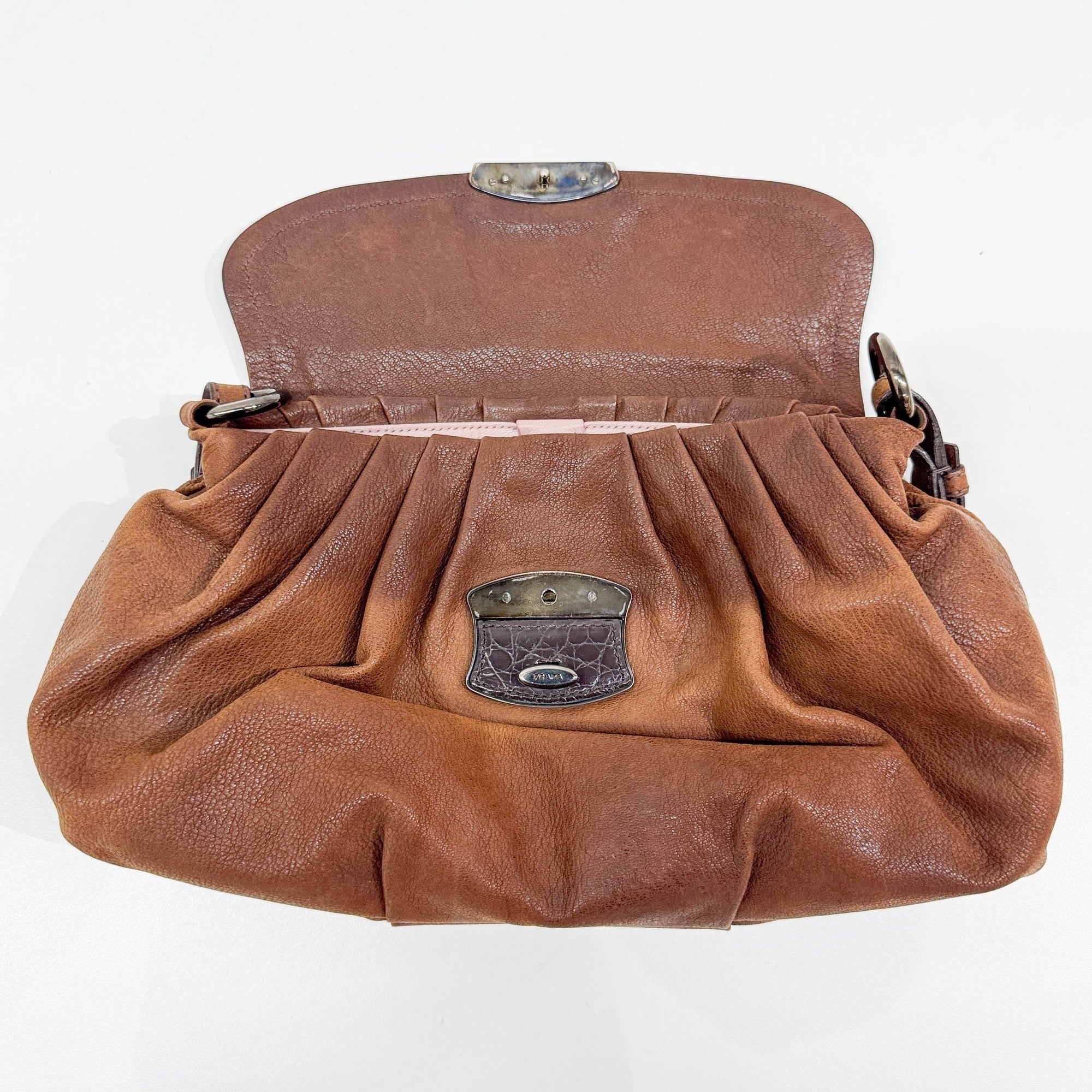 Skipper Brown Leather Shoulder Bag