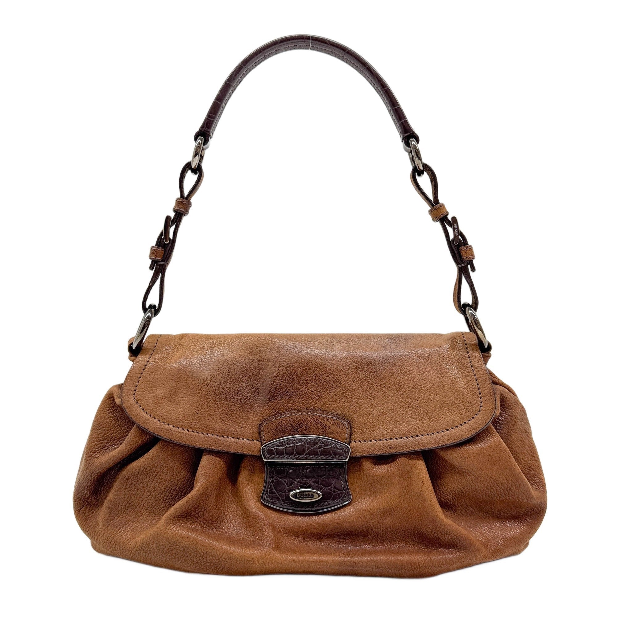 Skipper Brown Leather Shoulder Bag