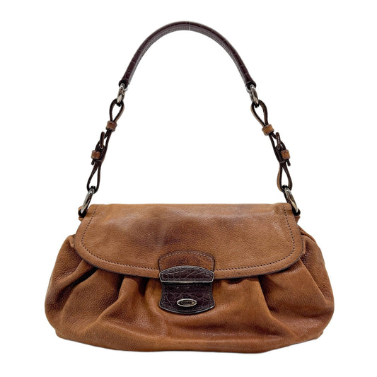 Skipper Brown Leather Shoulder Bag