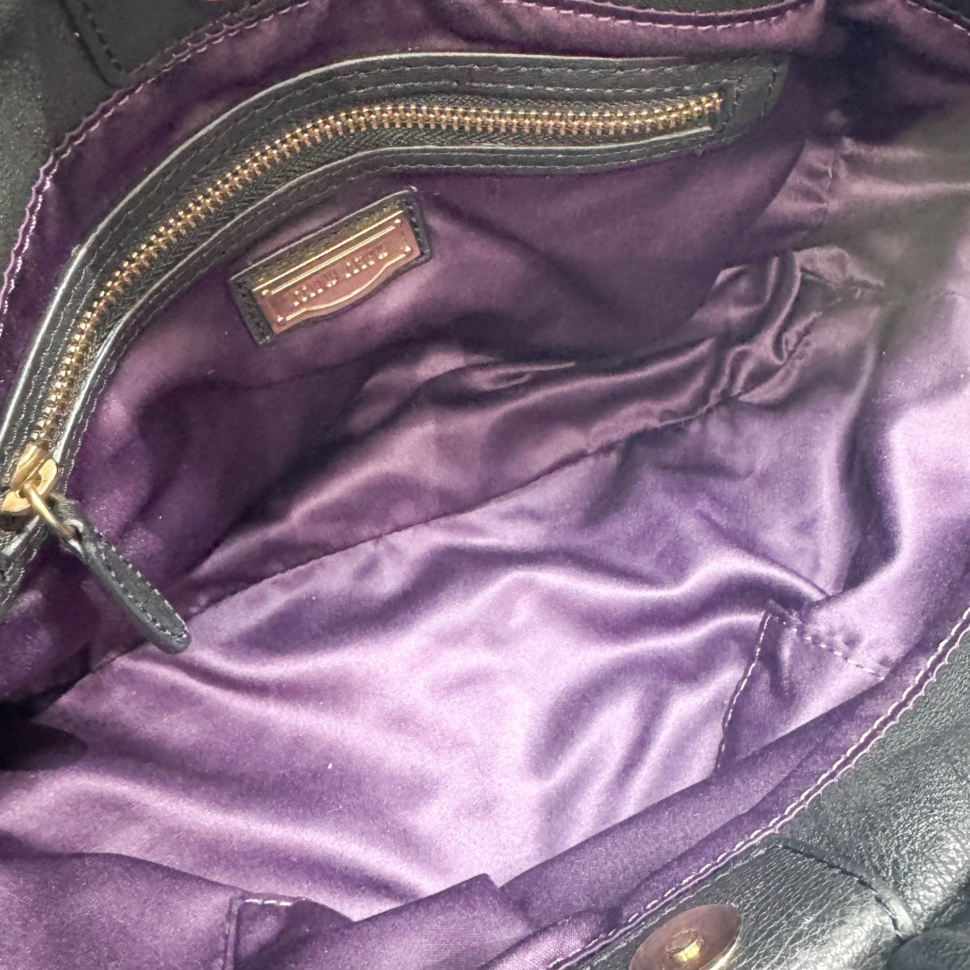 Vitello Black Leather Two Way Bag