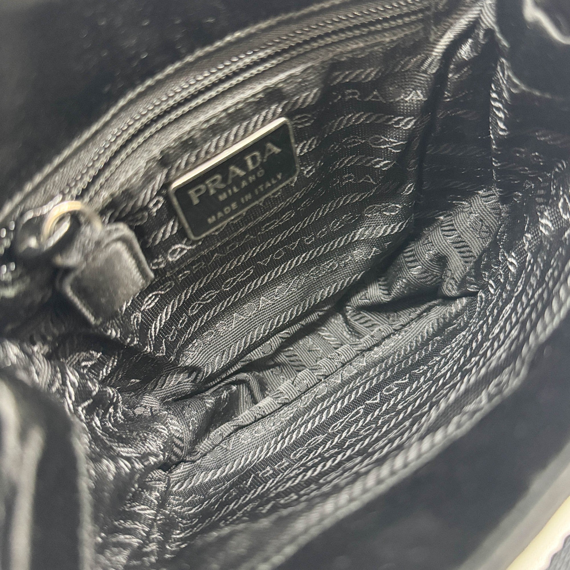 Mini Black Satin Hand Bag