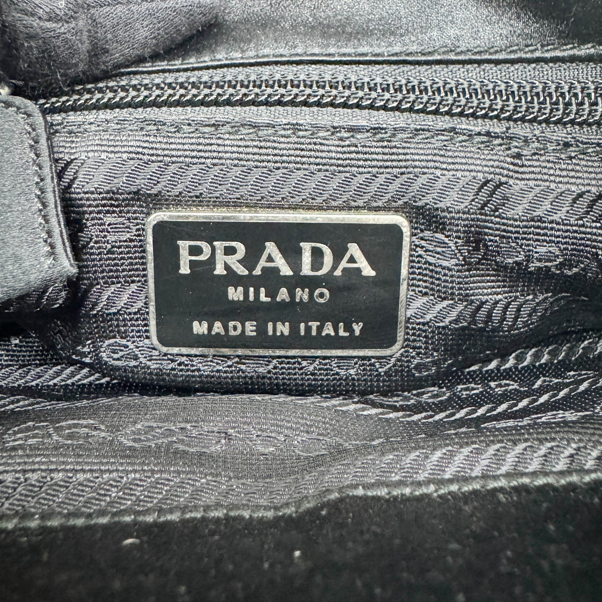 Mini Black Satin Hand Bag