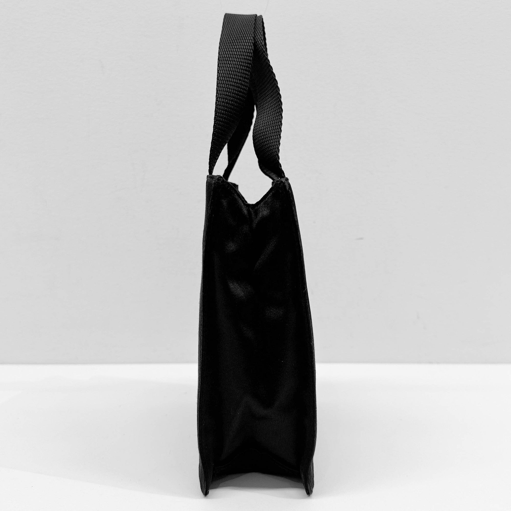 Mini Black Satin Hand Bag