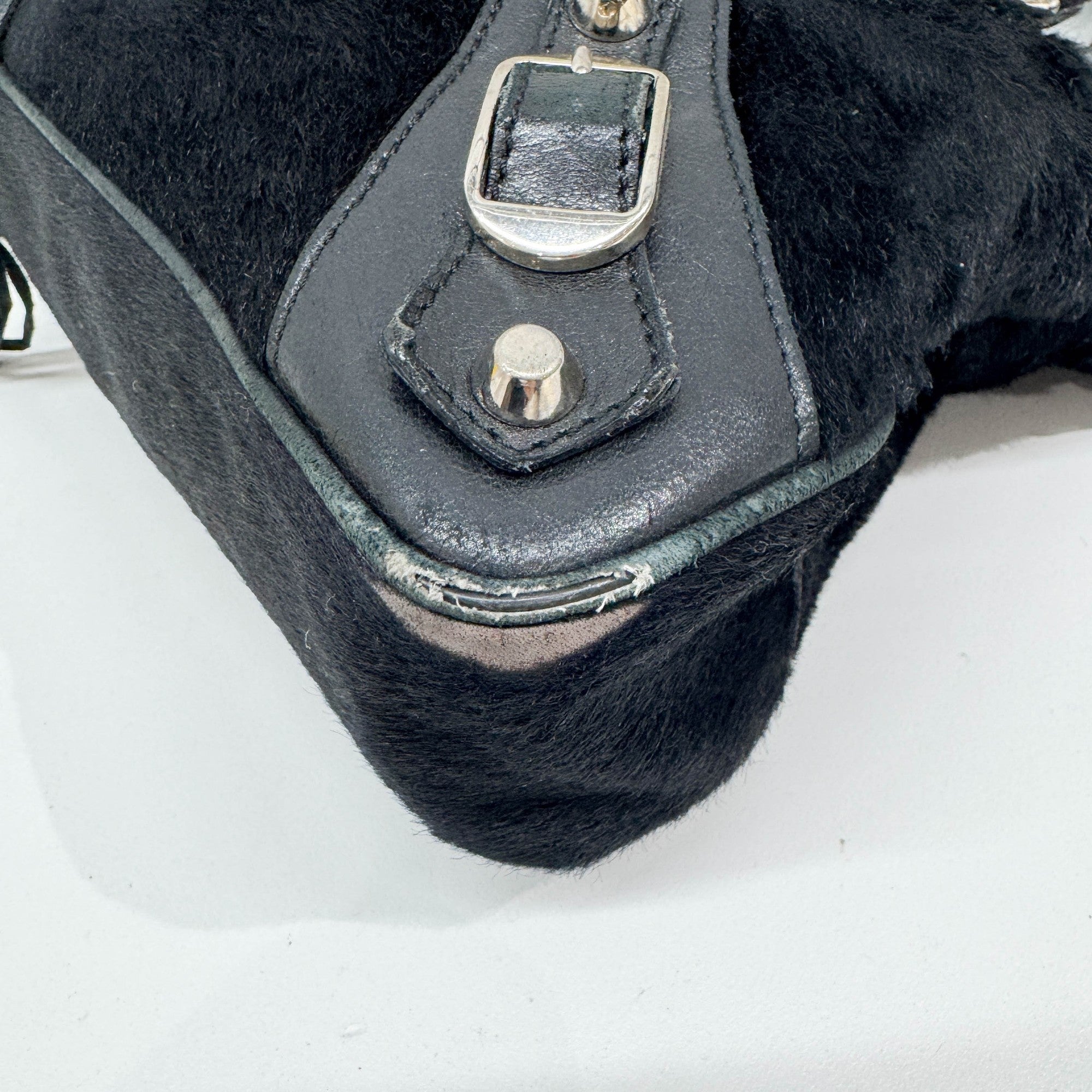 The First Black Pony Hair Two Way Bag